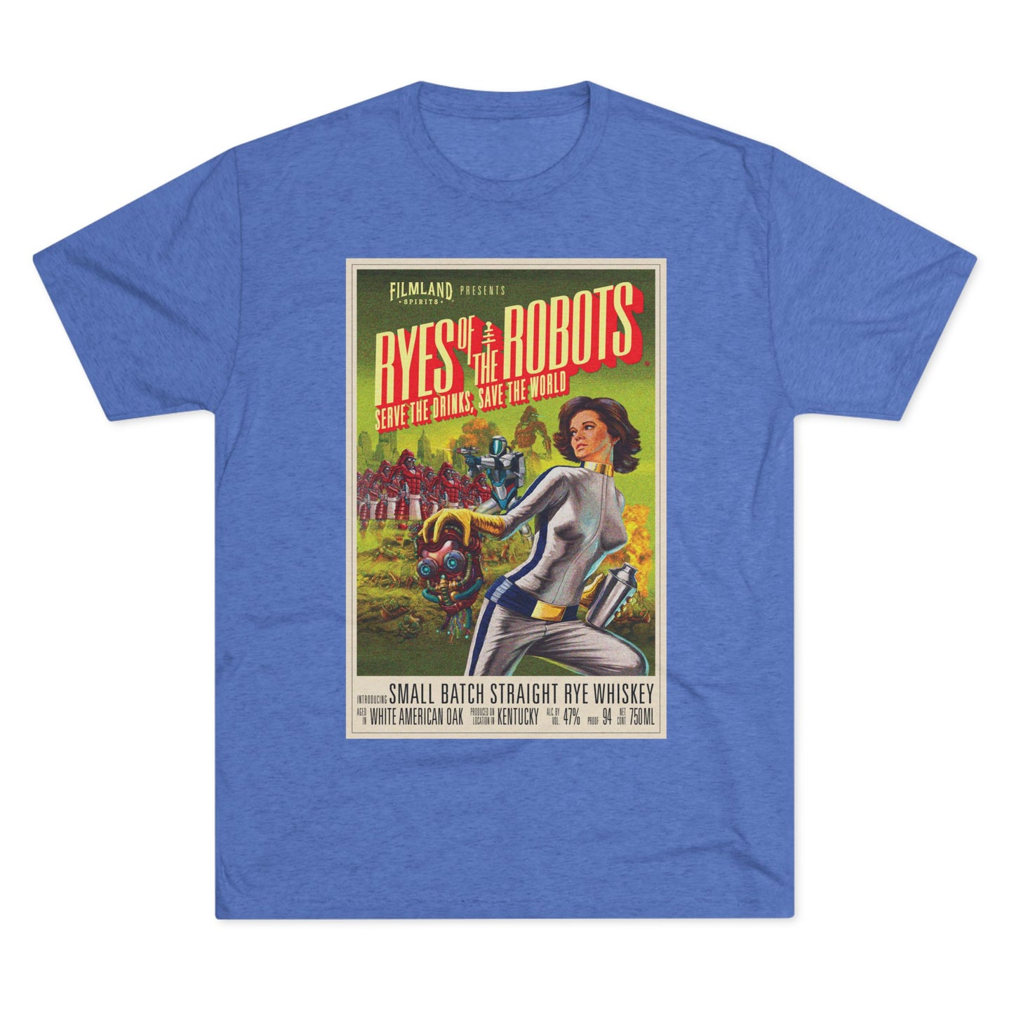 Filmland Ryes of the Robots Unisex Tri-Blend Crew Tee