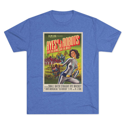 Filmland Ryes of the Robots Unisex Tri-Blend Crew Tee