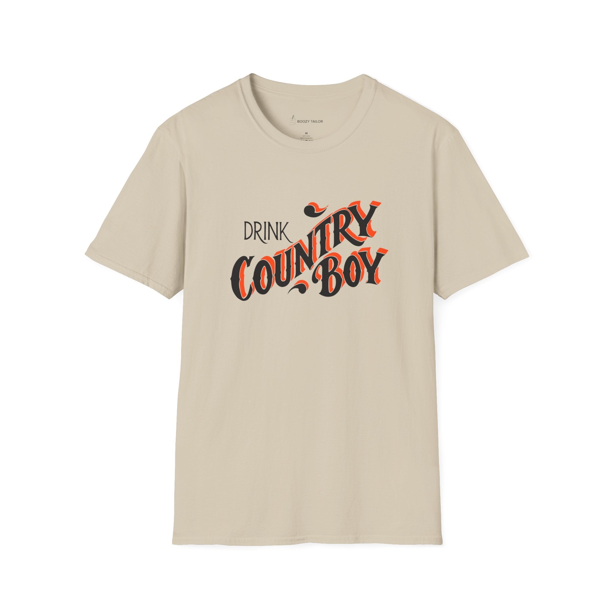 Drink Country Boy Beer Unisex Softstyle T-Shirt-5