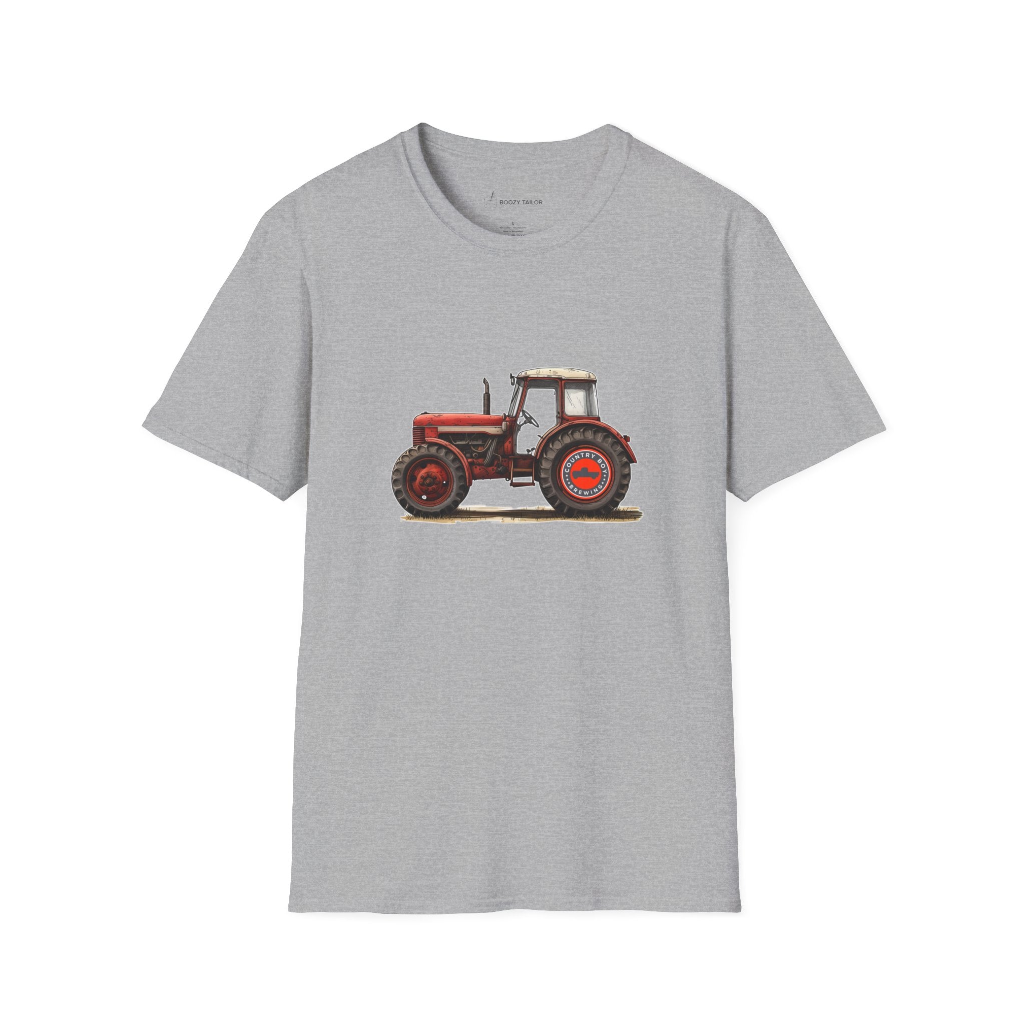 Country Boy Brewing Tractor Unisex Softstyle T-Shirt-7