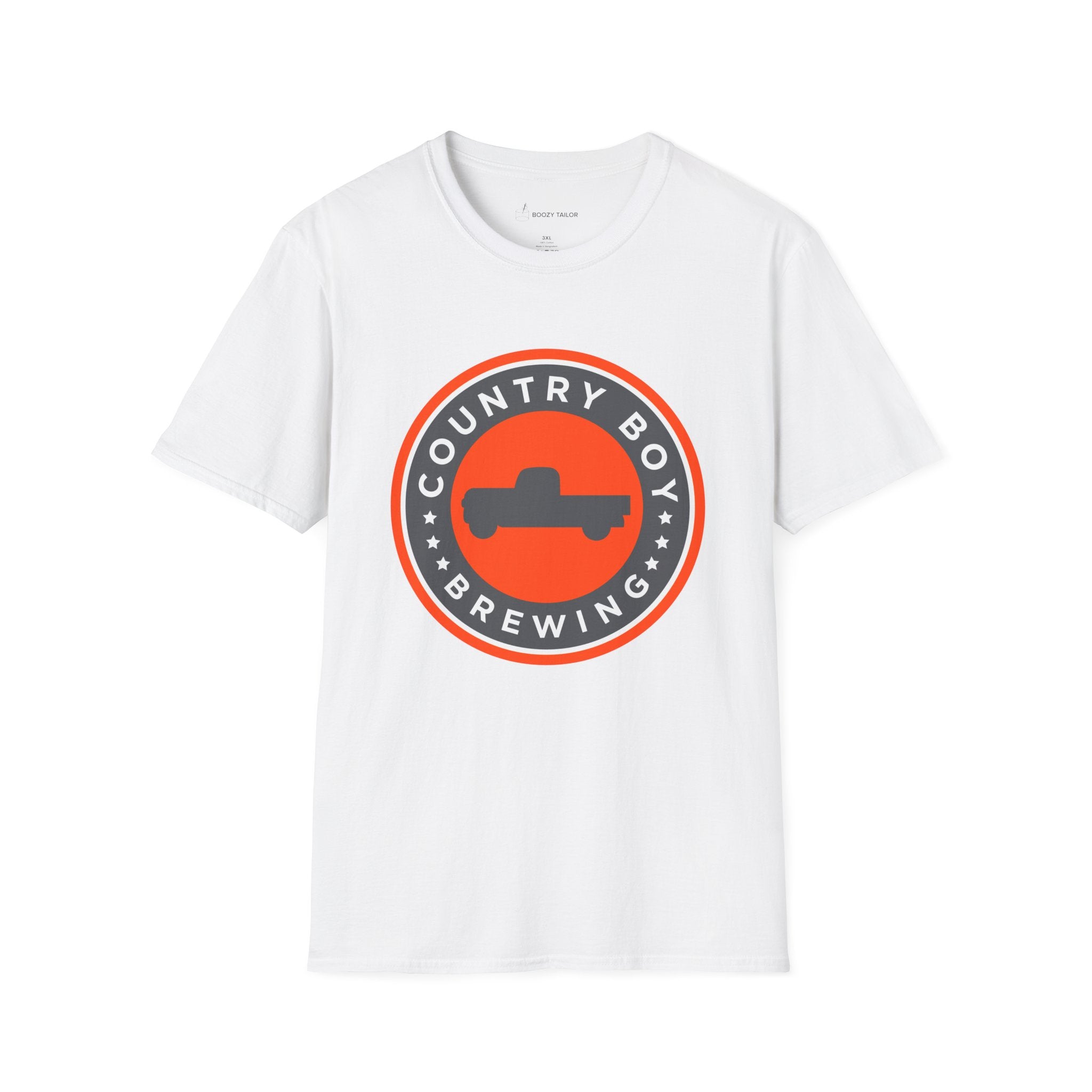 Country Boy Brewing Logo Unisex Softstyle T-Shirt-4