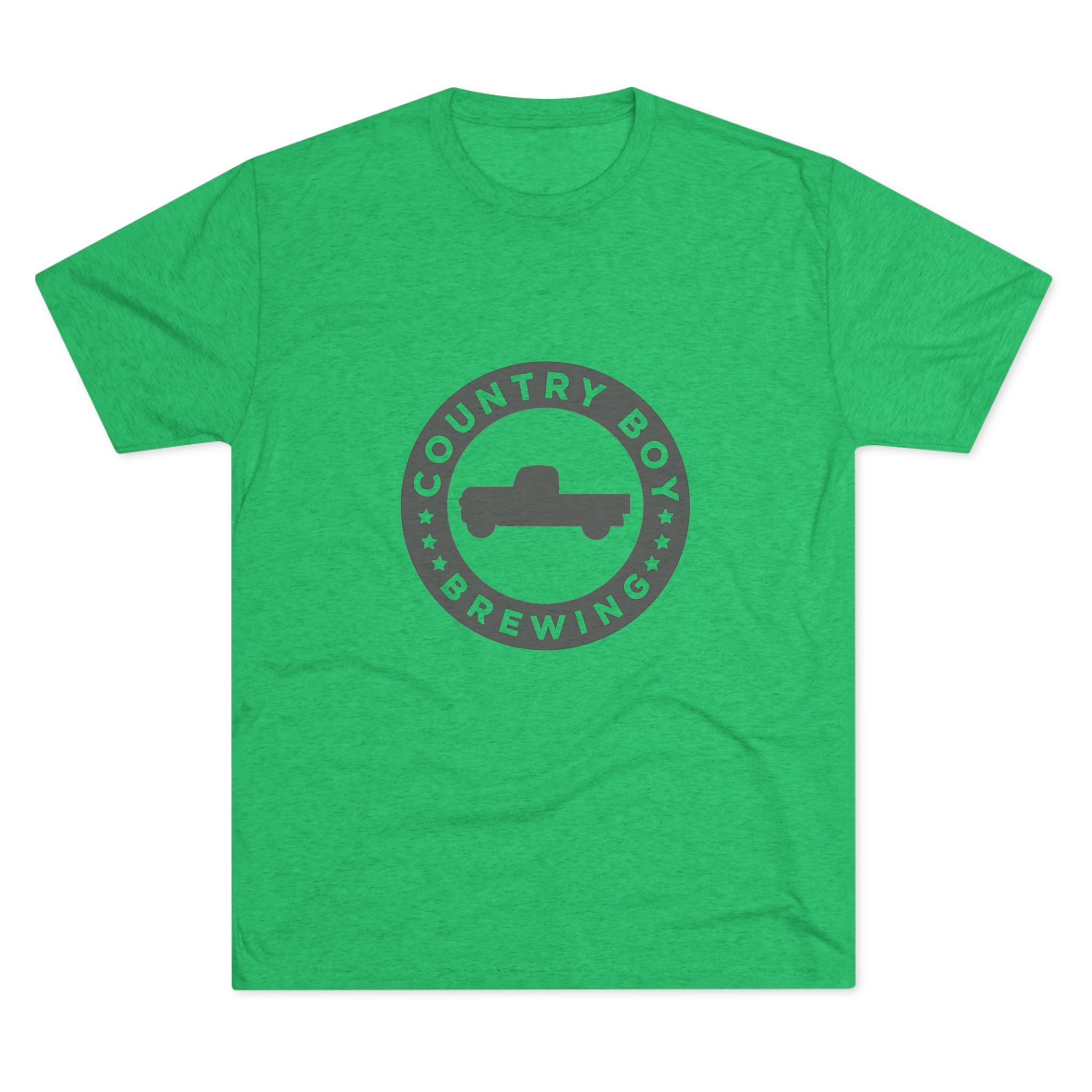 Country Boy Beer Logo Unisex Tri-Blend Crew Tee-7