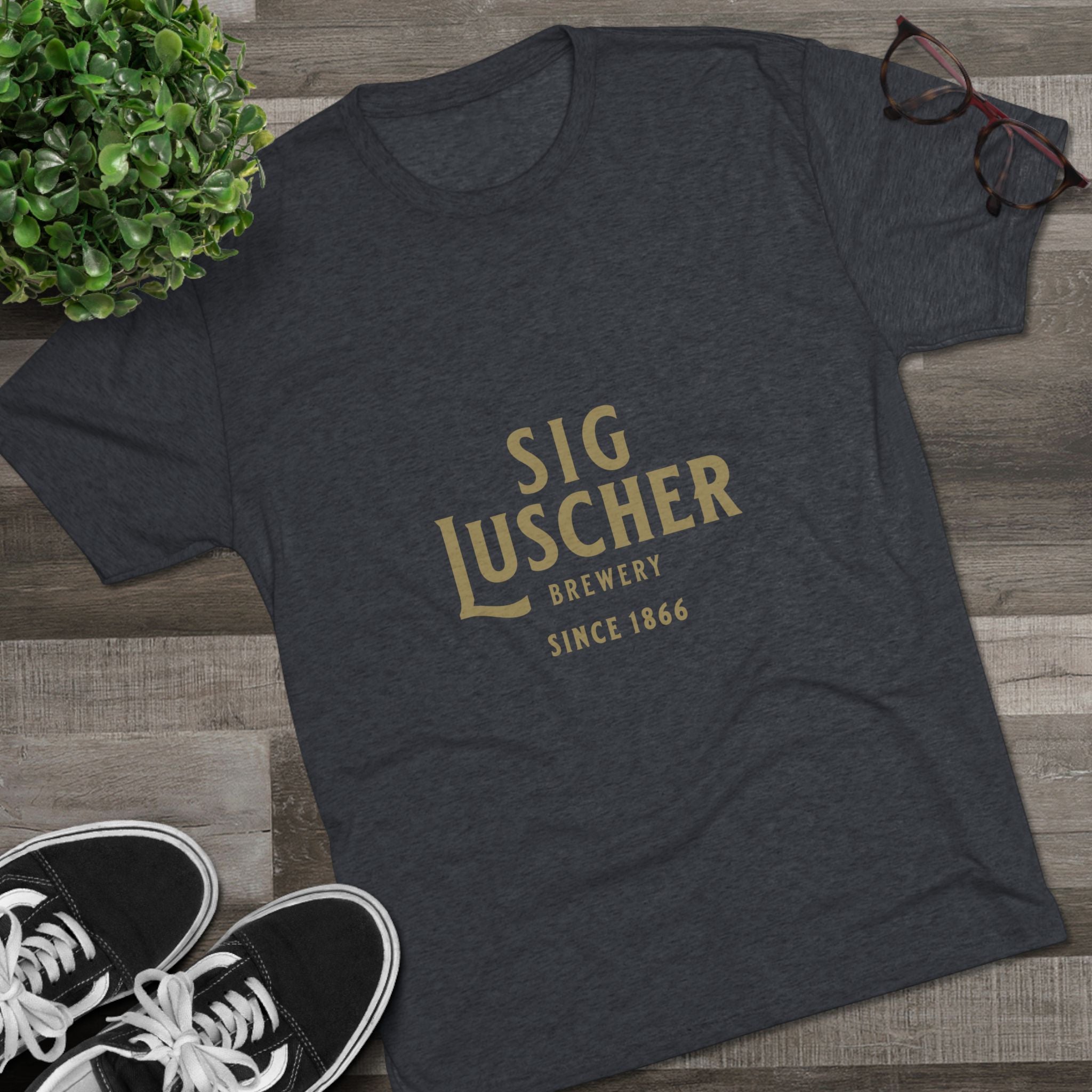 Sig Luscher Brewery Unisex Tri-Blend Crew Tee-19