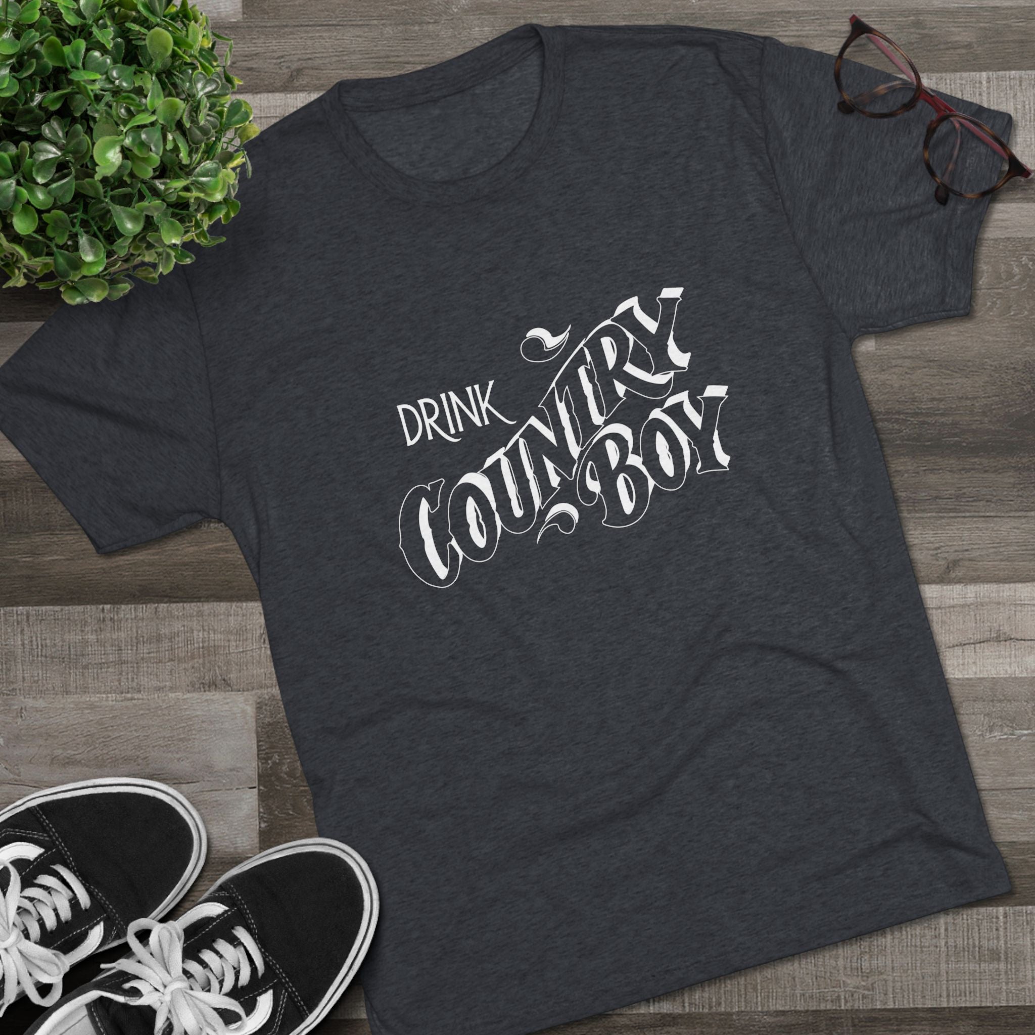 Country Boy Unisex Tri-Blend Crew Tee-32
