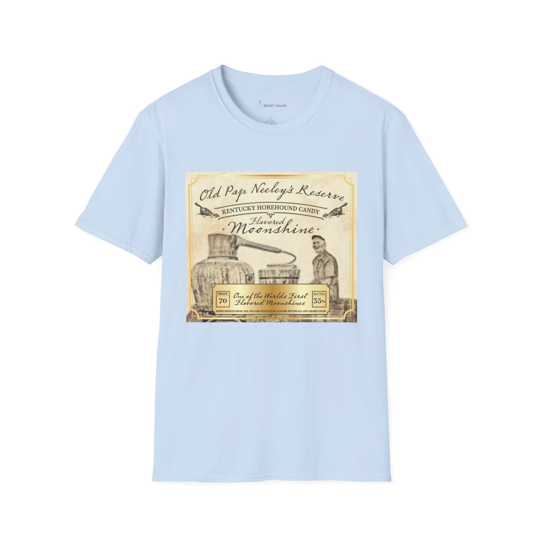 Old Pap Neeley's Reserve Moonshine Unisex Softstyle T-Shirt-8