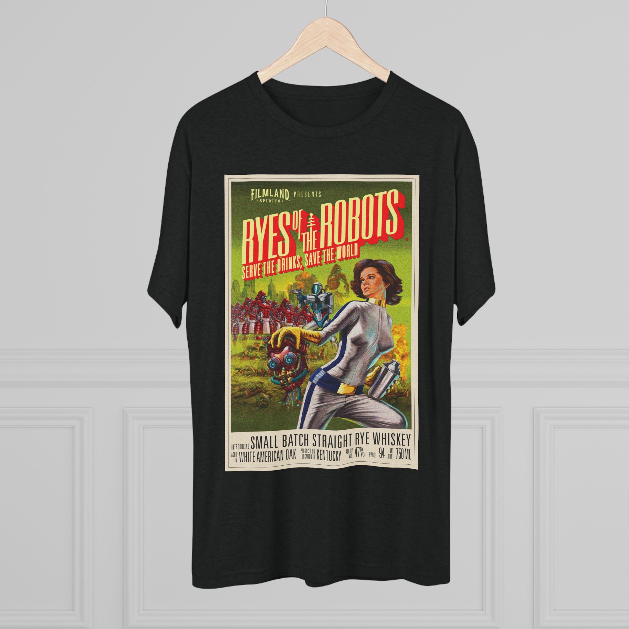 Filmland Ryes of the Robots Unisex Tri-Blend Crew Tee-17