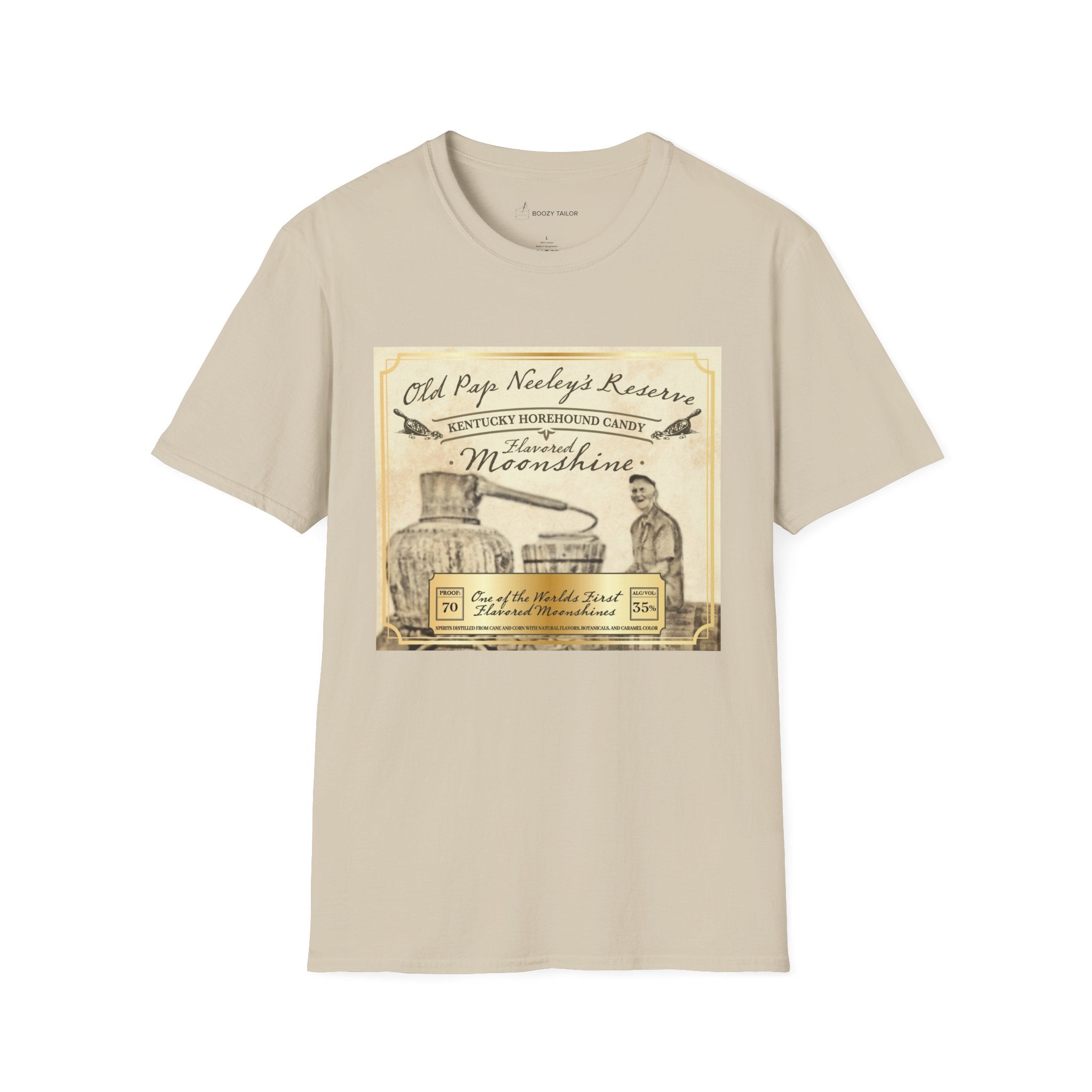 Old Pap Neeley's Reserve Moonshine Unisex Softstyle T-Shirt-4