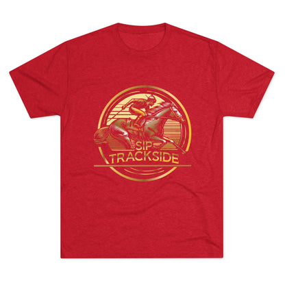 Trackside Distilling Sip Trackside Unisex Tri-Blend Crew Tee