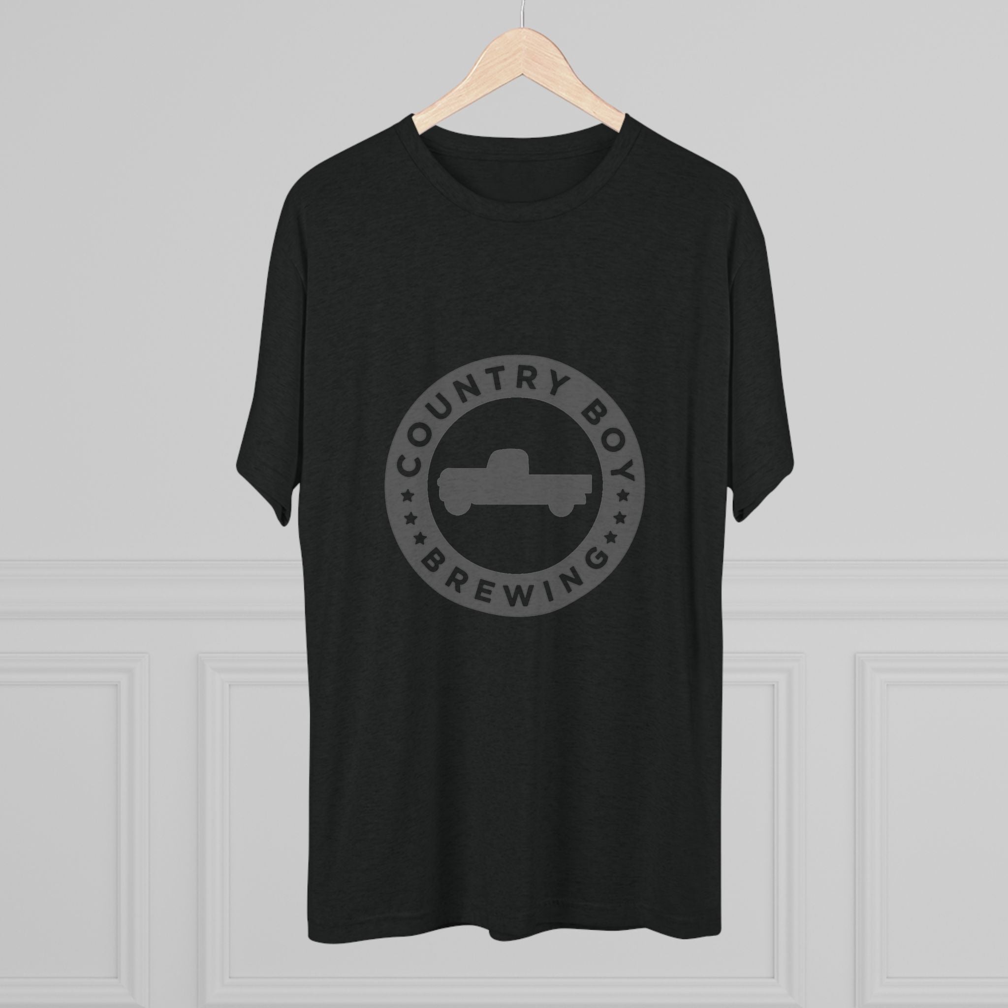 Country Boy Beer Logo Unisex Tri-Blend Crew Tee-18