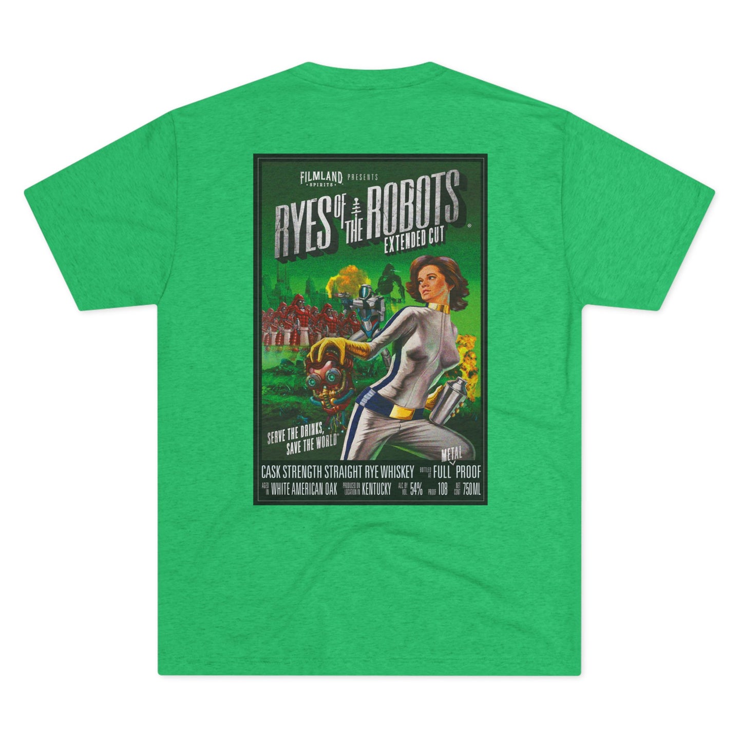 Filmland Ryes of the Robots Unisex Tri-Blend Crew Tee