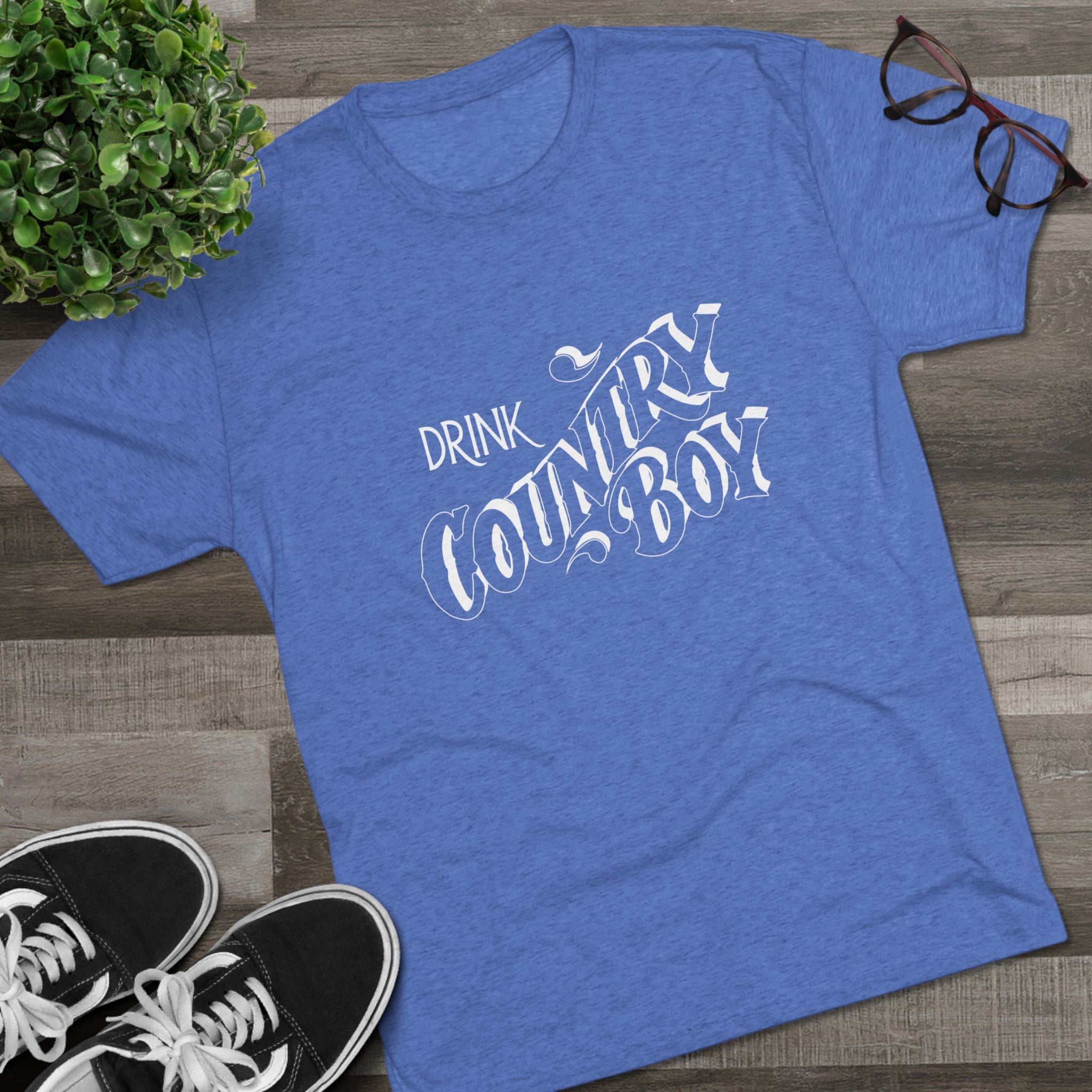 Country Boy Unisex Tri-Blend Crew Tee-26