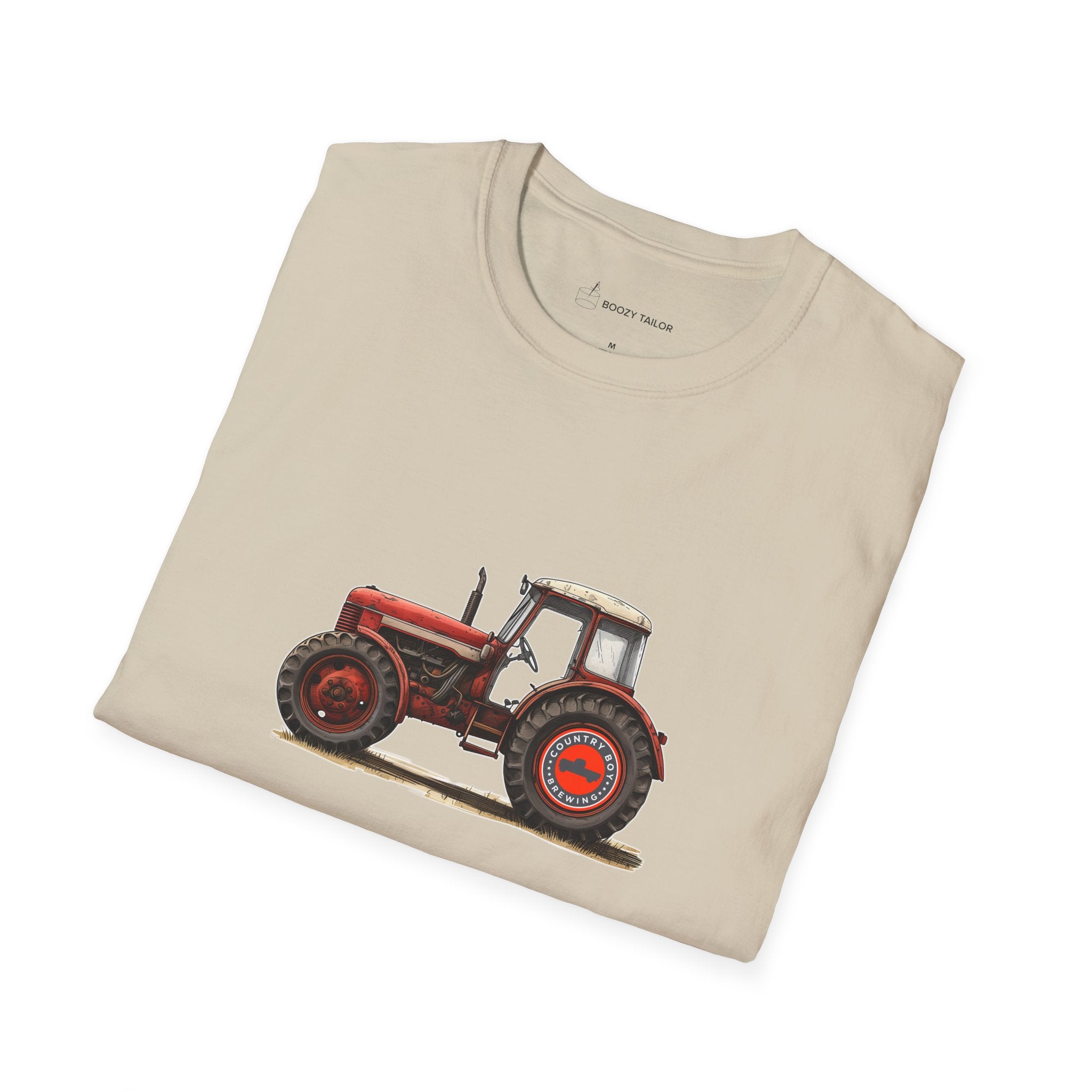 Country Boy Brewing Tractor Unisex Softstyle T-Shirt-18