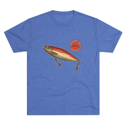 Country Boy Fishing Lure Unisex Tri-Blend Crew Tee