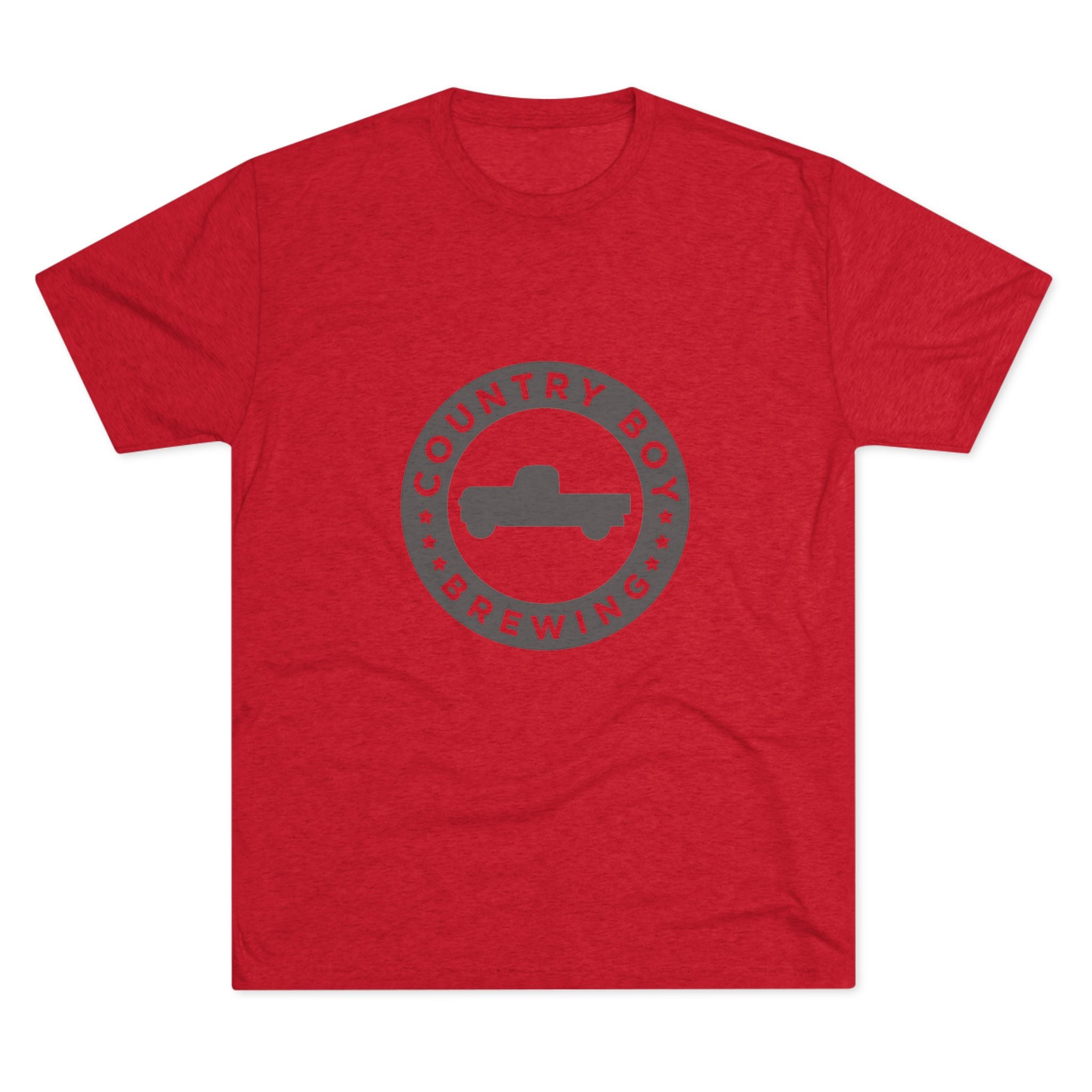 Country Boy Beer Logo Unisex Tri-Blend Crew Tee-9