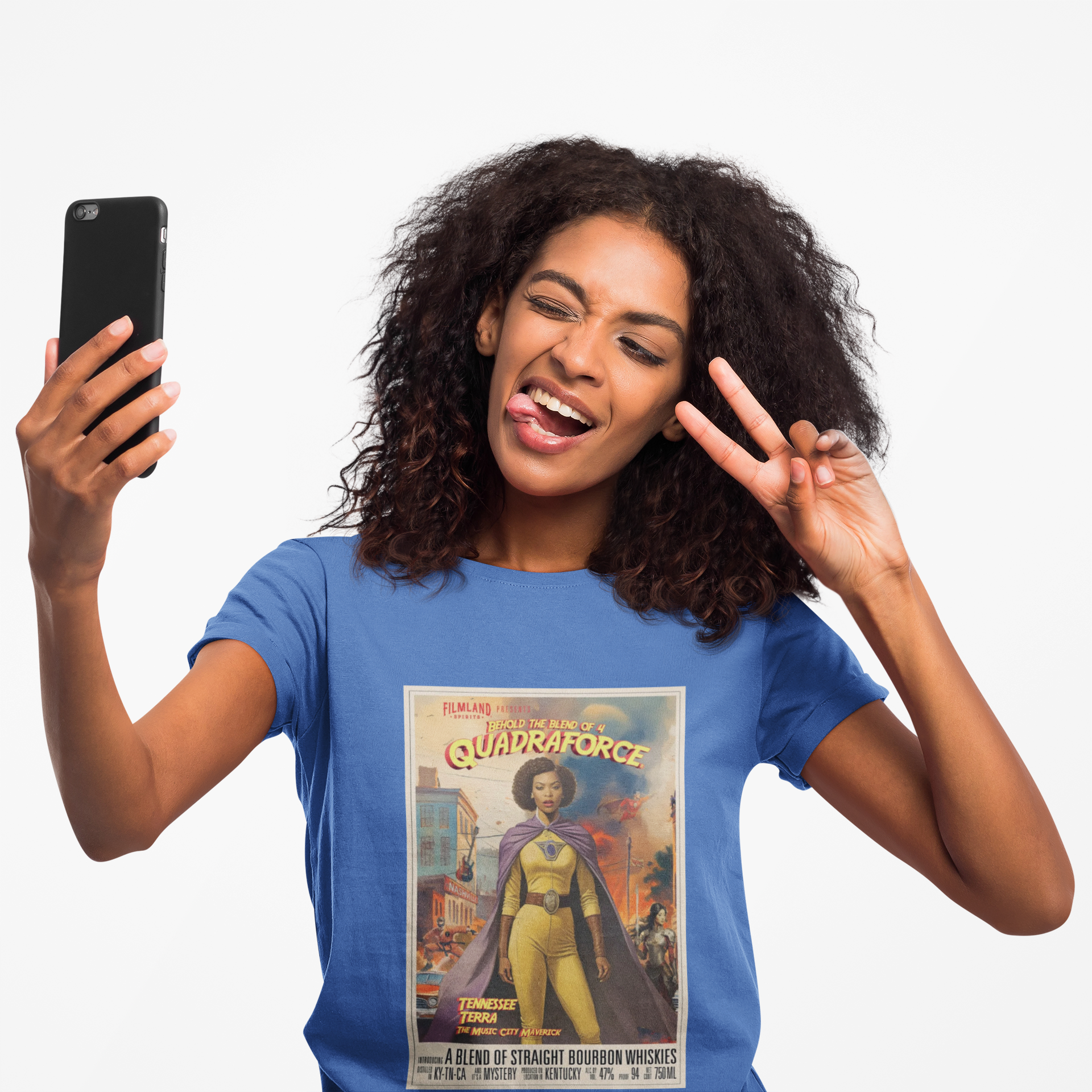 Filmland Quadraforce Unisex Tri-Blend Crew Tee-9
