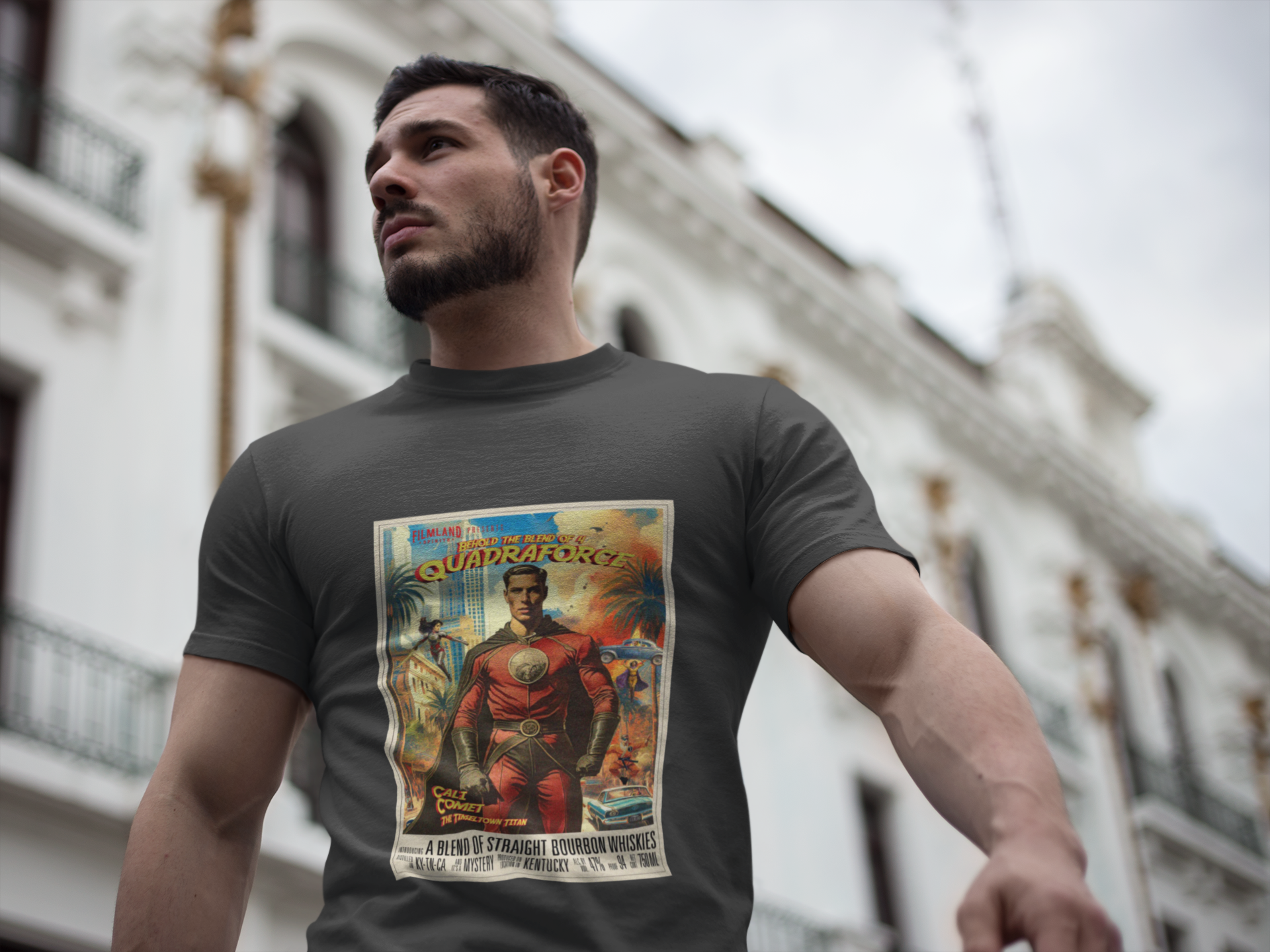 Filmland Quadraforce Unisex Tri-Blend Crew Tee-8