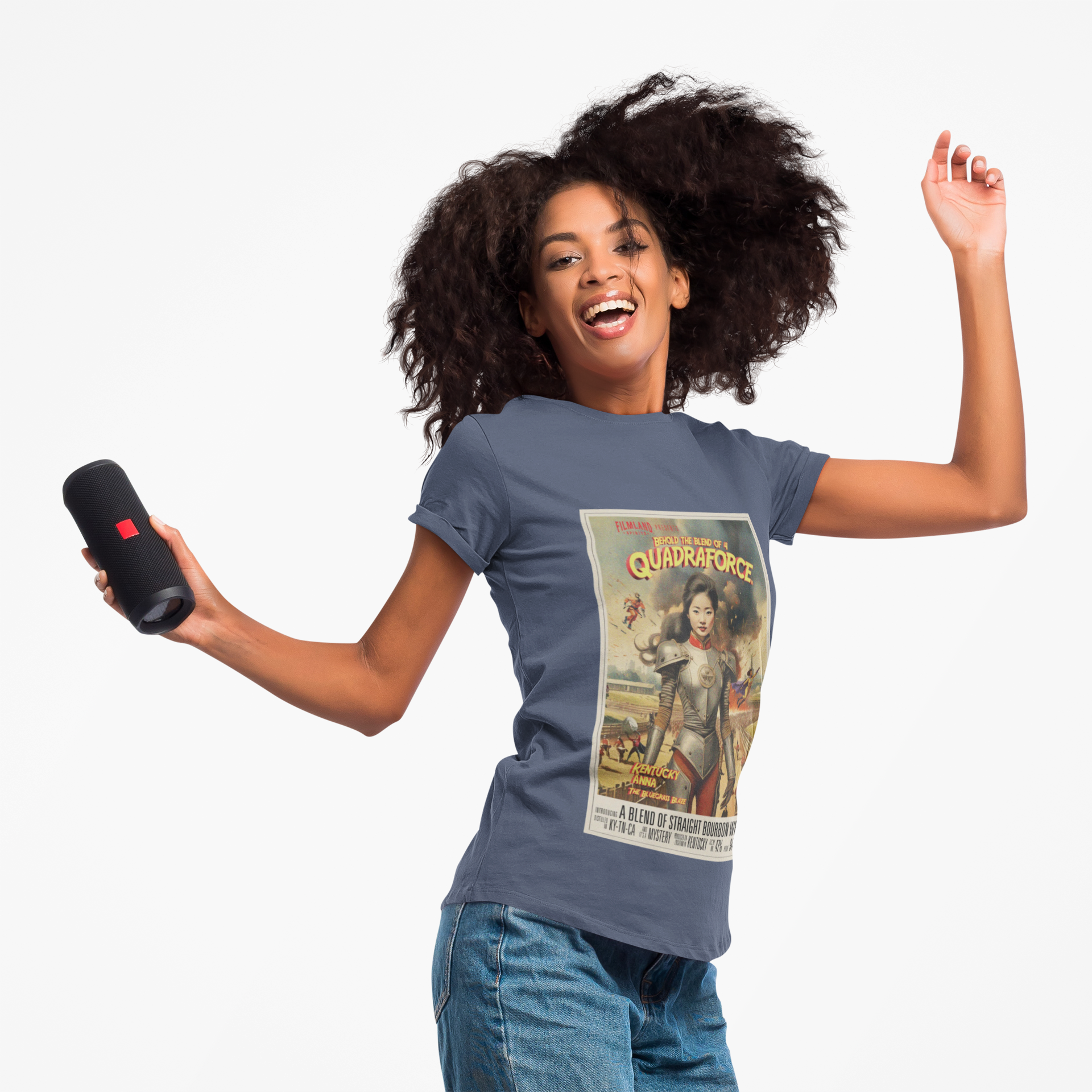 Filmland Quadraforce Unisex Tri-Blend Crew Tee-8