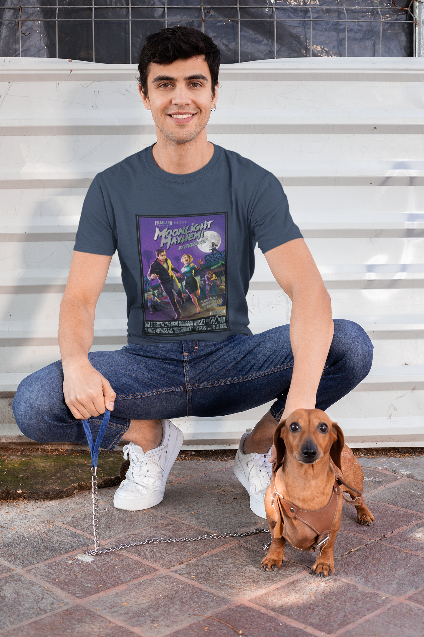 Filmland Moonlight Mayhem Unisex Tri-Blend Crew Tee-10