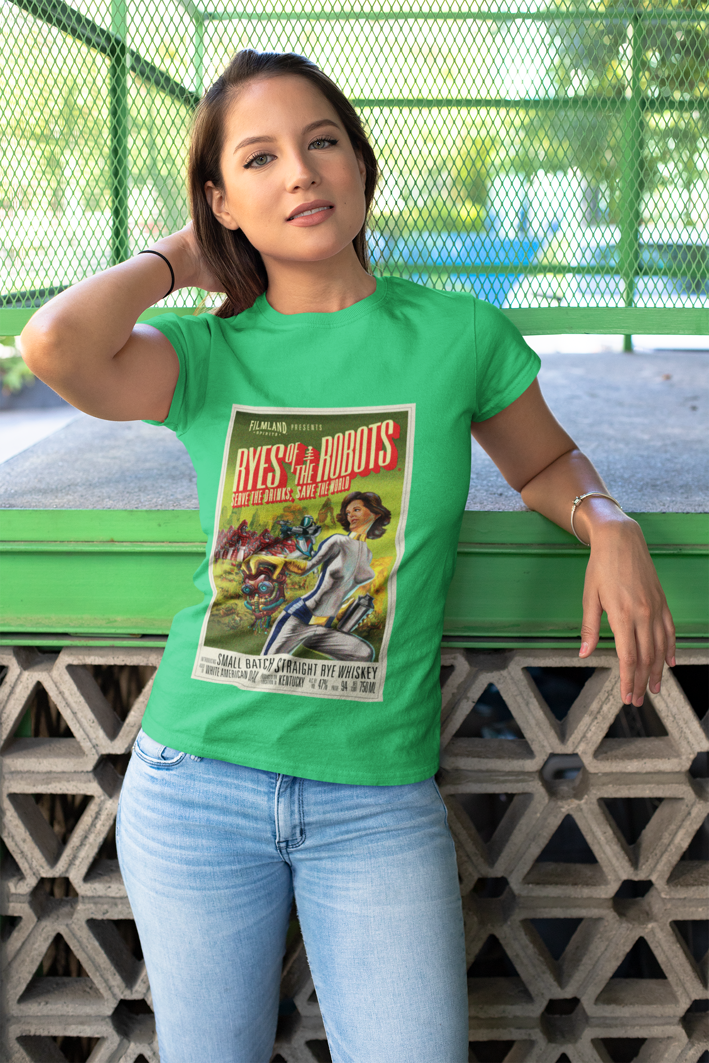 Filmland Ryes of the Robots Unisex Tri-Blend Crew Tee-11