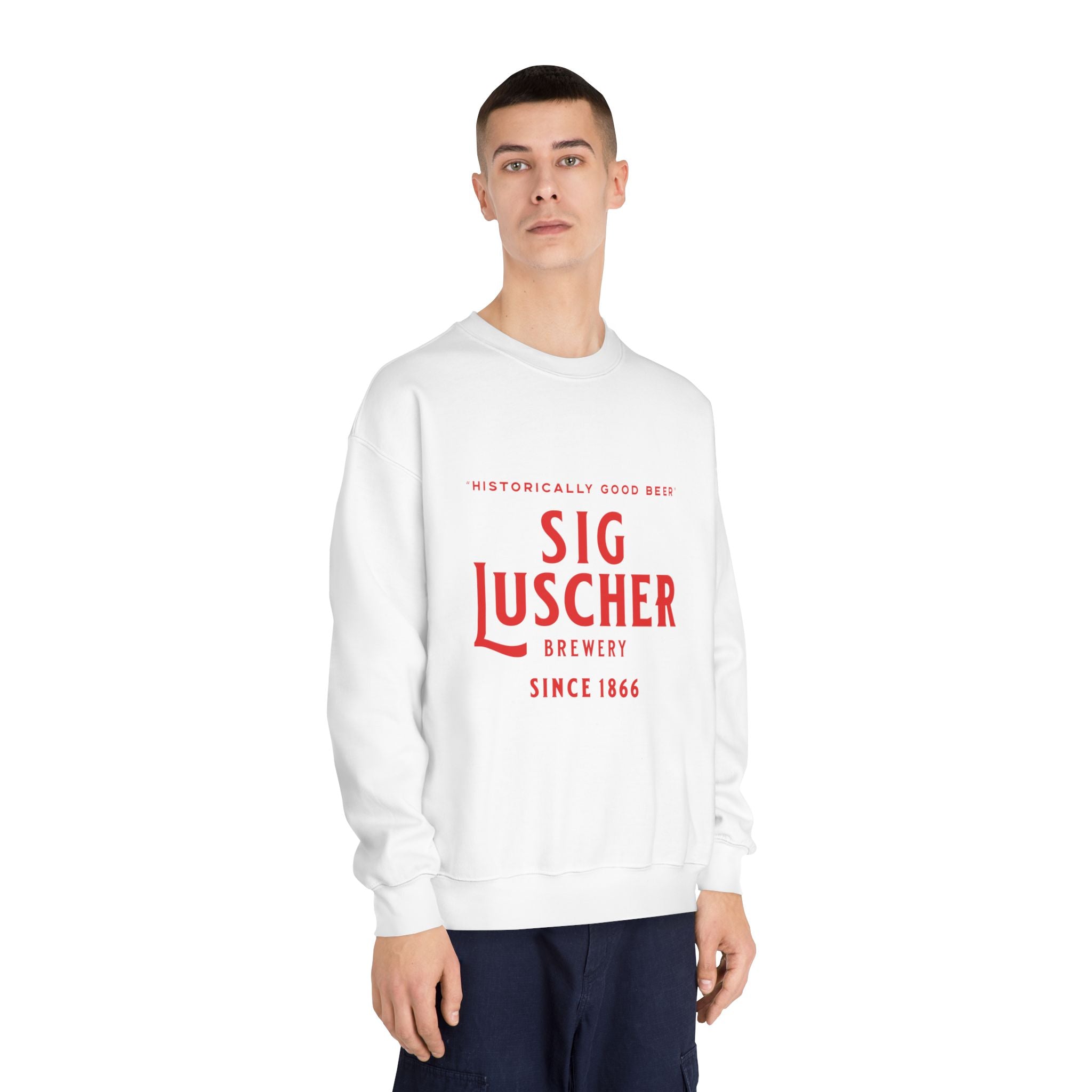 Sig Luscher Brewery Unisex DryBlend® Crewneck Sweatshirt-10