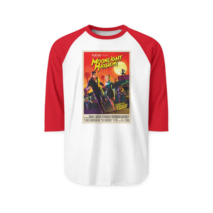 Filmland Moonlight Mayhem Unisex Three-Quarter Sleeve Raglan Shirt