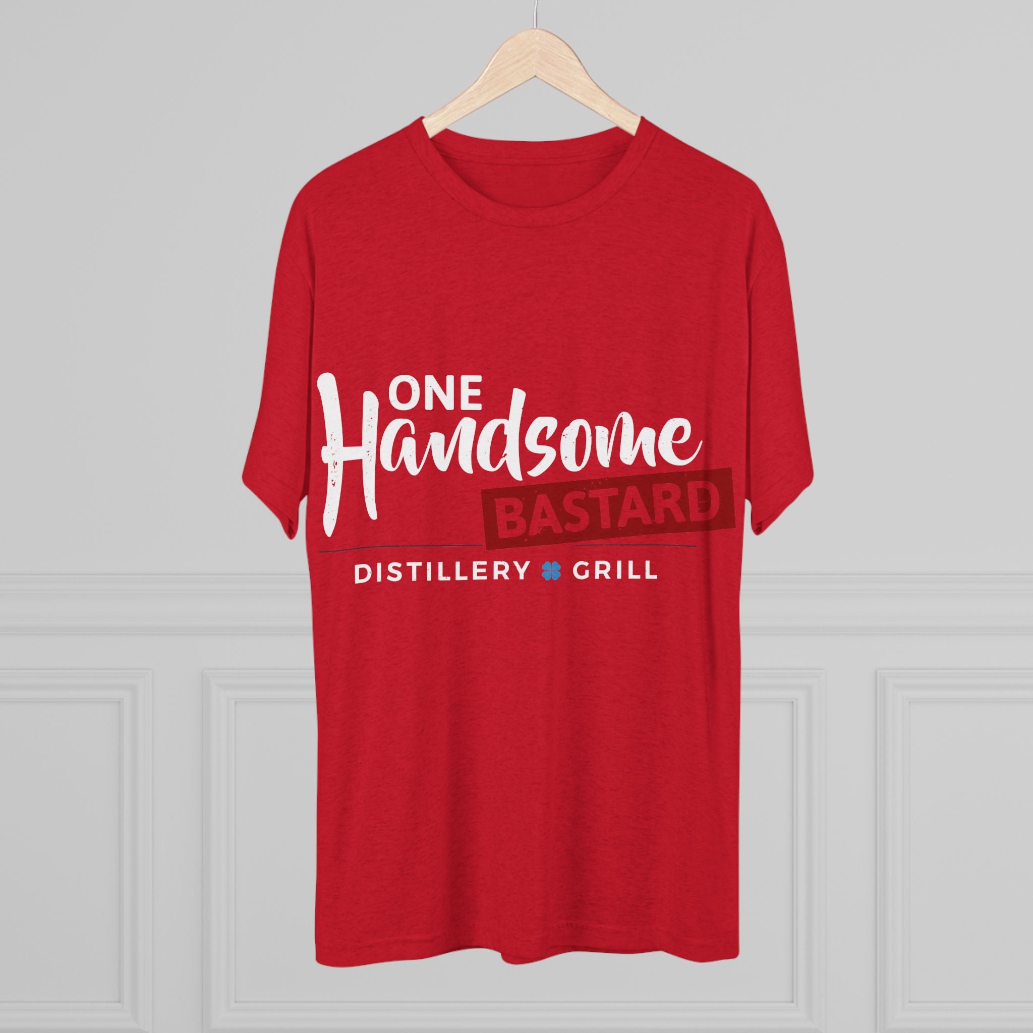 One Handsome Bastard Distillery Unisex Tri-Blend Crew Tee-34