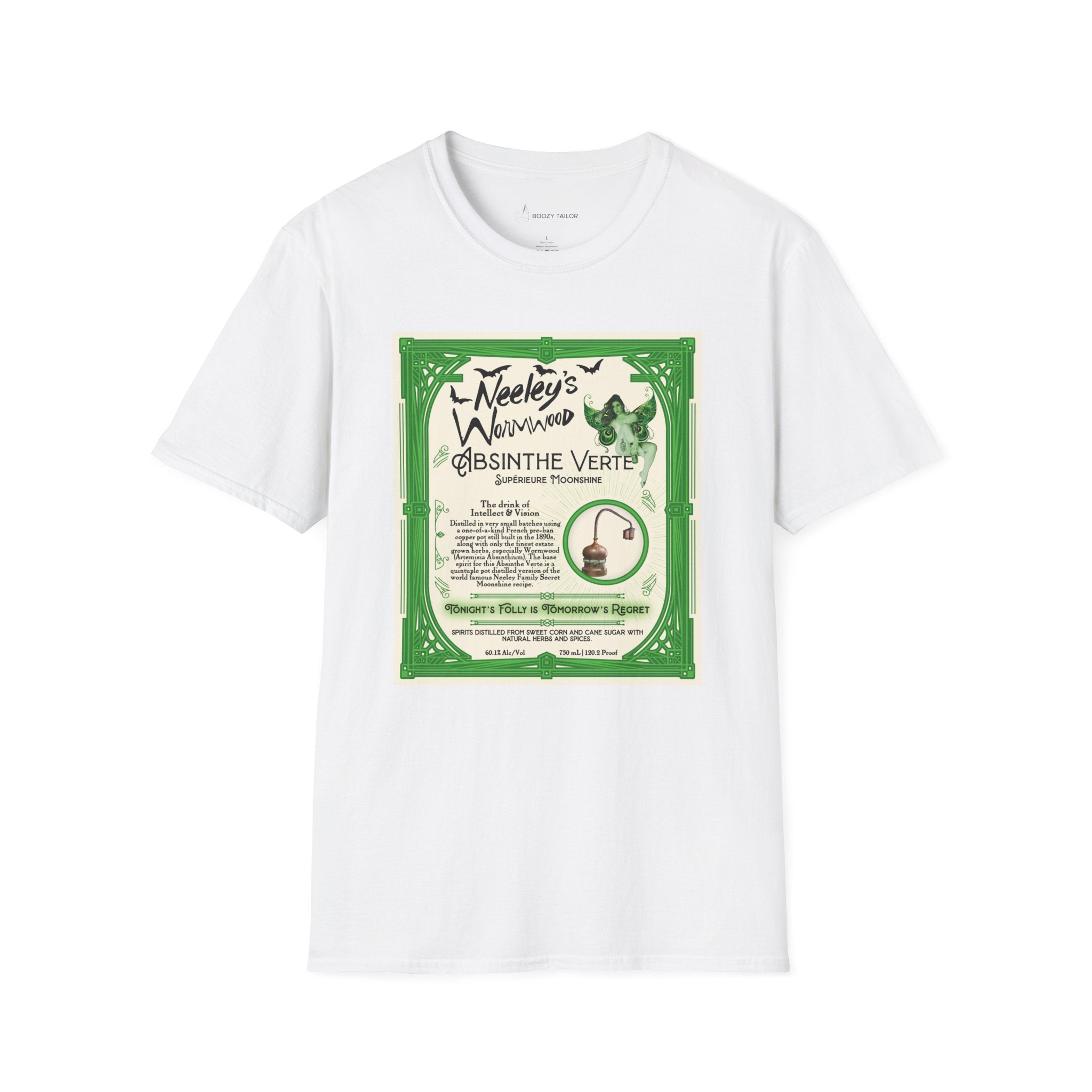 Neeley's Wormwood Absinthe Unisex Softstyle T-Shirt-3
