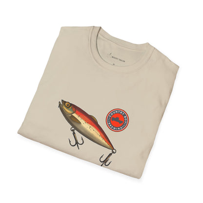 Country Boy Brewing Fishing Lure Unisex Softstyle T-Shirt