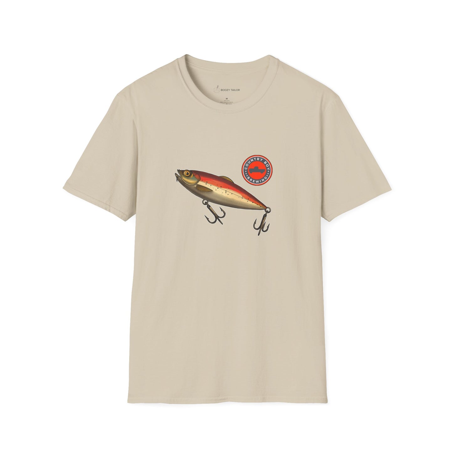 Country Boy Brewing Fishing Lure Unisex Softstyle T-Shirt