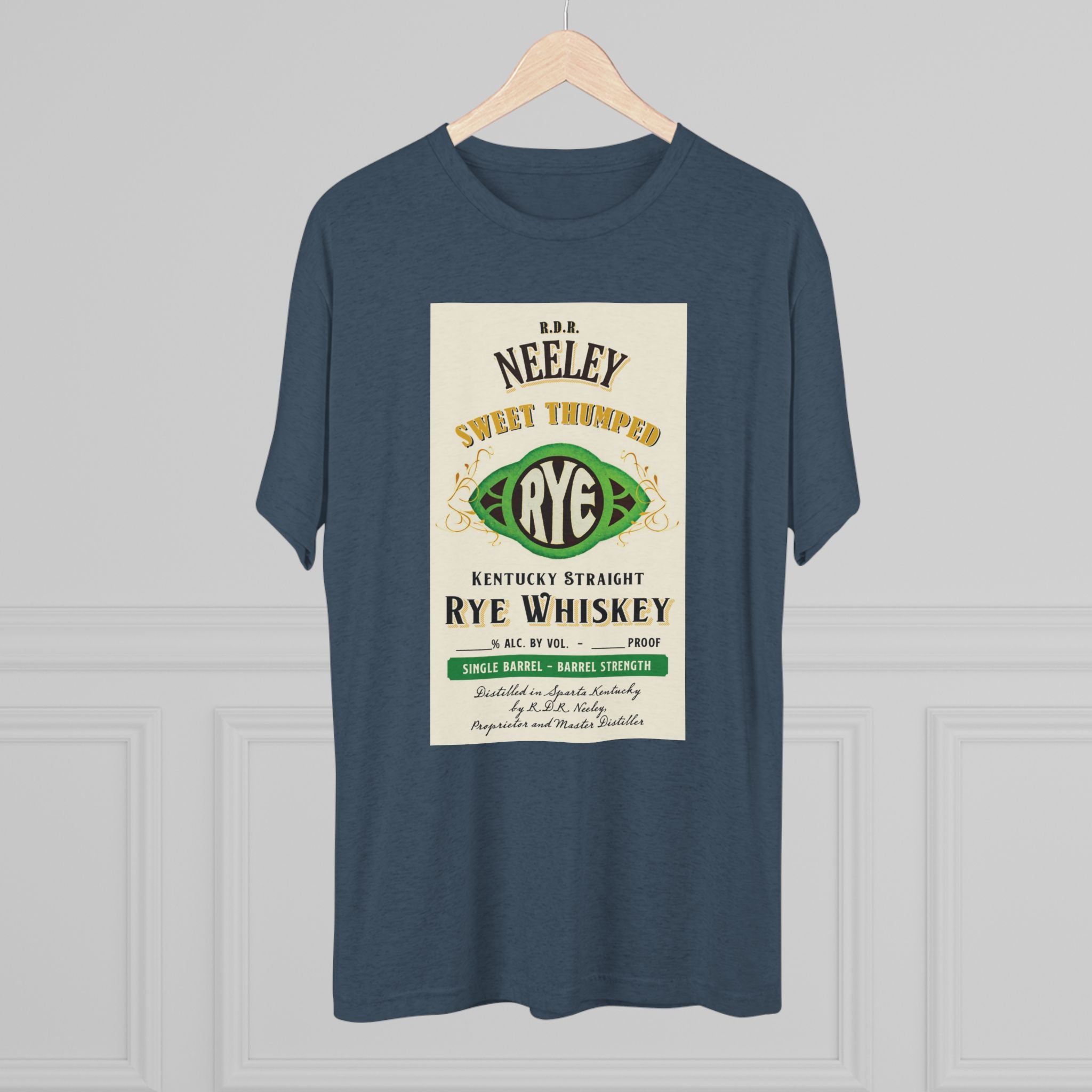 Neeley Sweet Thumped Rye Unisex Tri-Blend Crew Tee-14