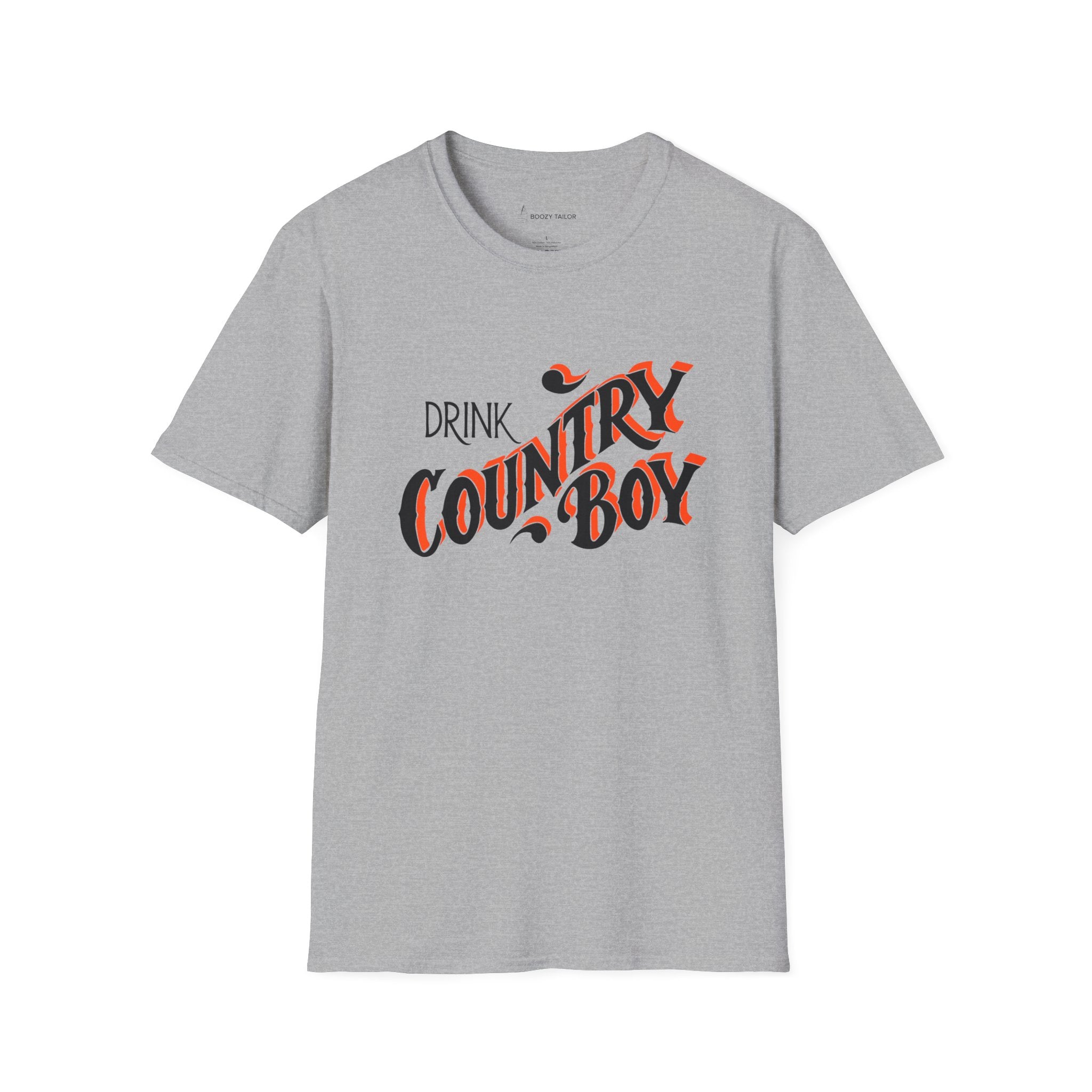 Drink Country Boy Beer Unisex Softstyle T-Shirt-3
