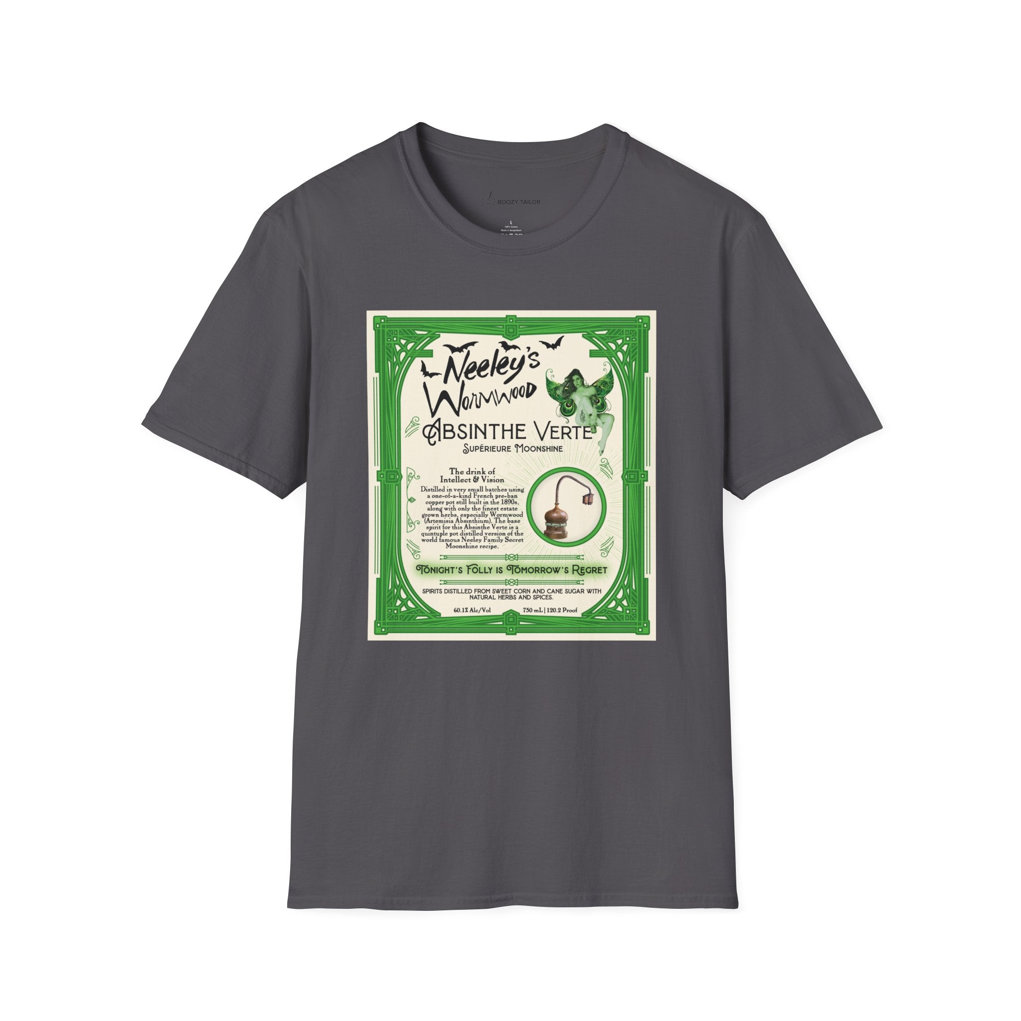 Neeley's Wormwood Absinthe Unisex Softstyle T-Shirt-6
