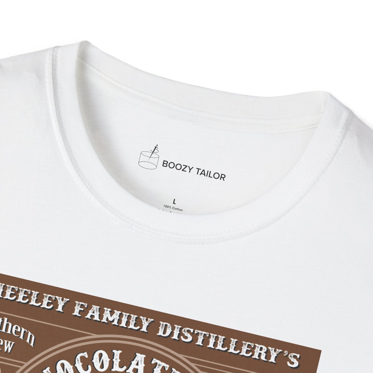 Neeley Family Distillery's Chocolate Moonshine Truffle Unisex Softstyle T-Shirt