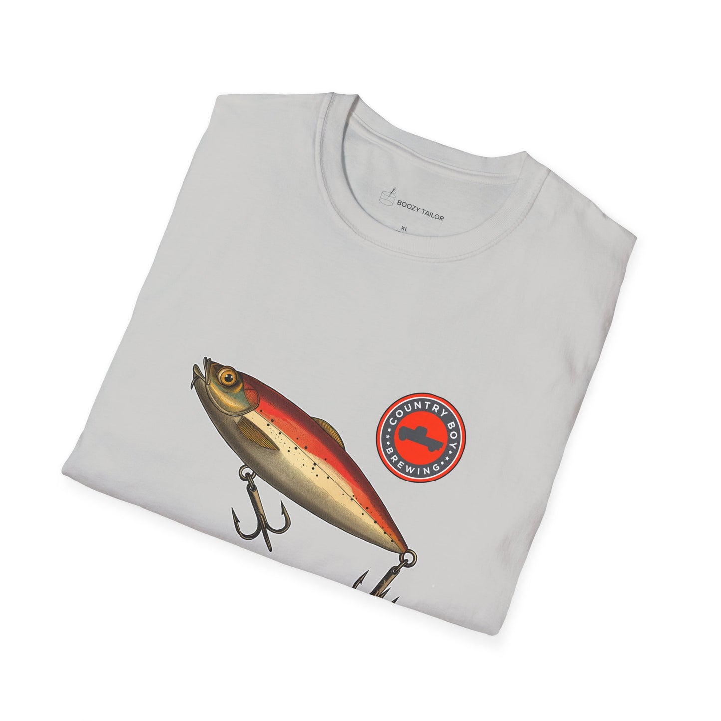 Country Boy Brewing Fishing Lure Unisex Softstyle T-Shirt