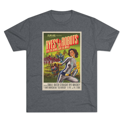Filmland Ryes of the Robots Unisex Tri-Blend Crew Tee