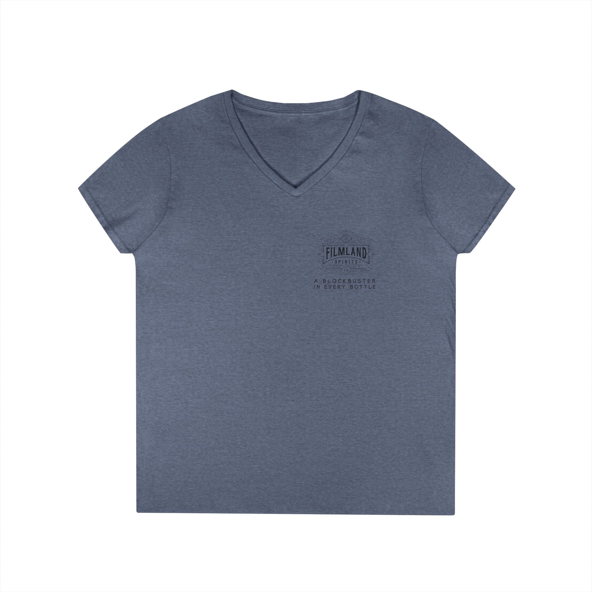 Filmland Ladies' V-Neck T-Shirt-7