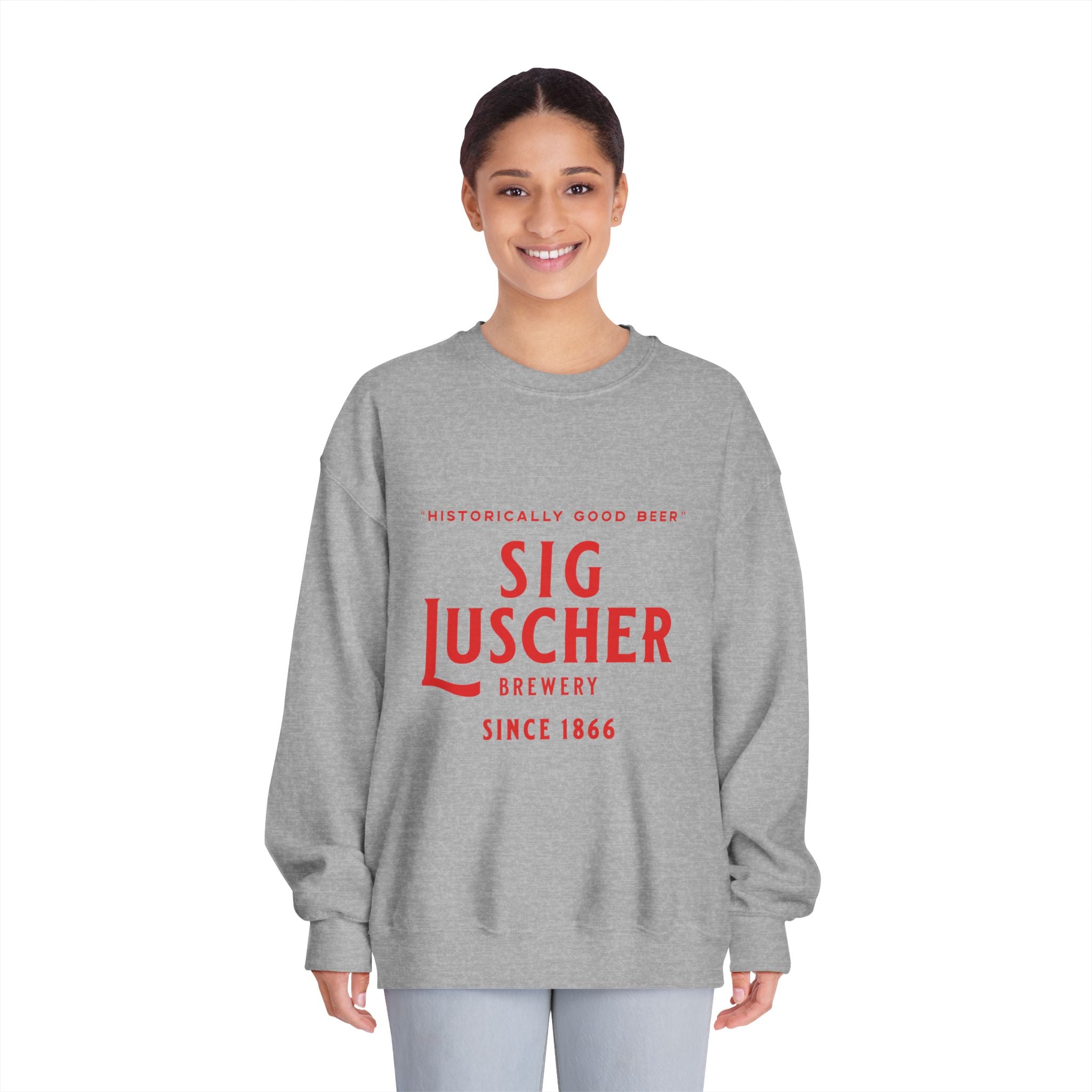 Sig Luscher Brewery Unisex DryBlend® Crewneck Sweatshirt-6