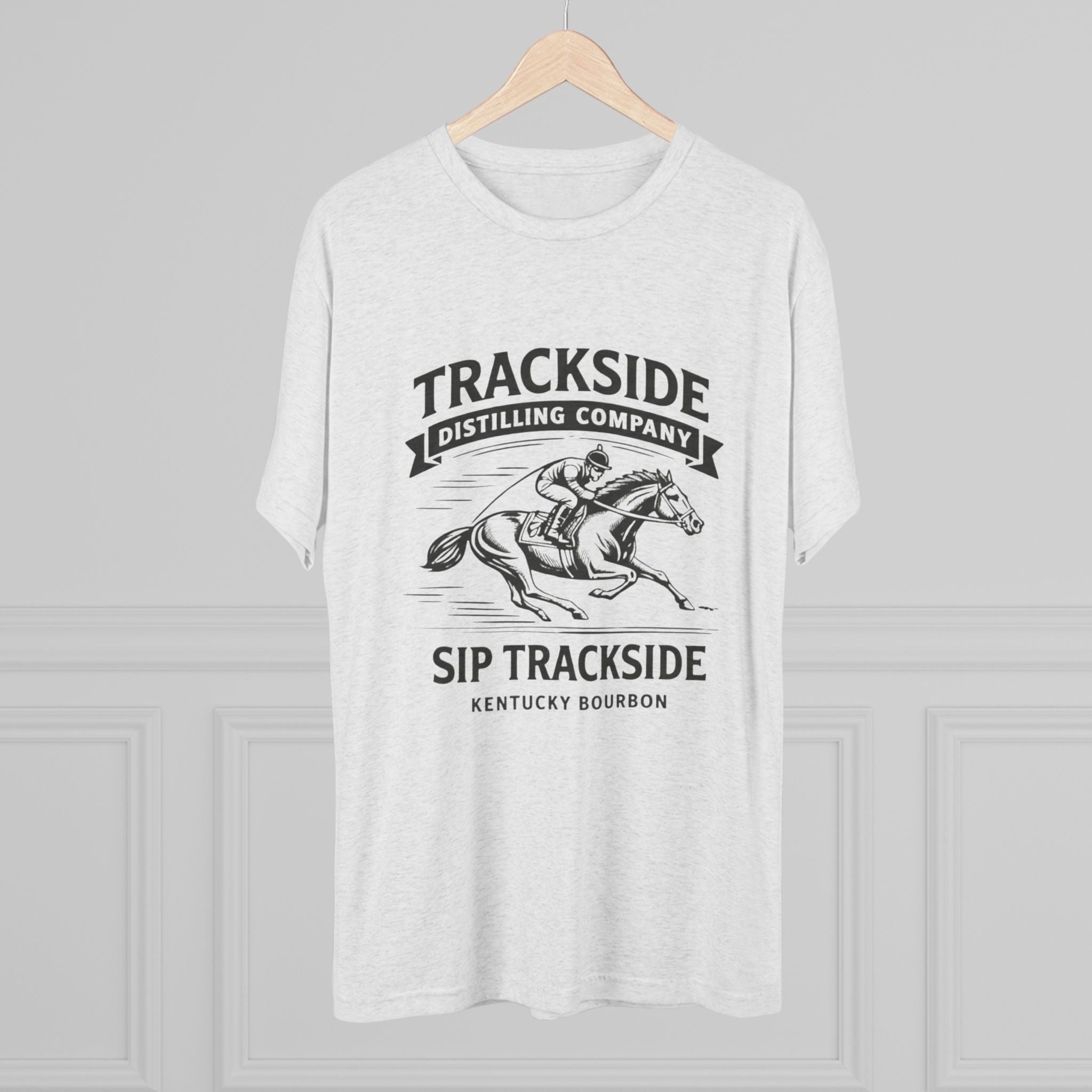 Trackside Bourbon Unisex Tri-Blend Crew Tee-7