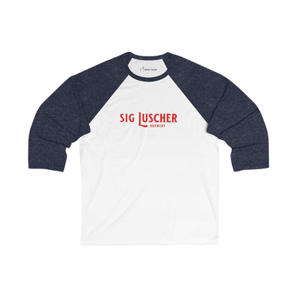 Sig Luscher Unisex 3\4 Sleeve Baseball Tee