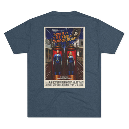 Filmland Town at the End of Tomorrow Unisex Tri-Blend Crew Tee