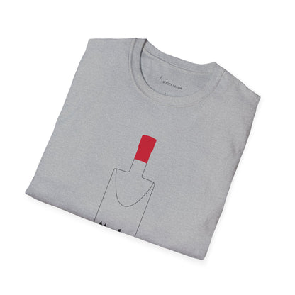Yola Mezcal Bottle Outline Unisex Softstyle T-Shirt
