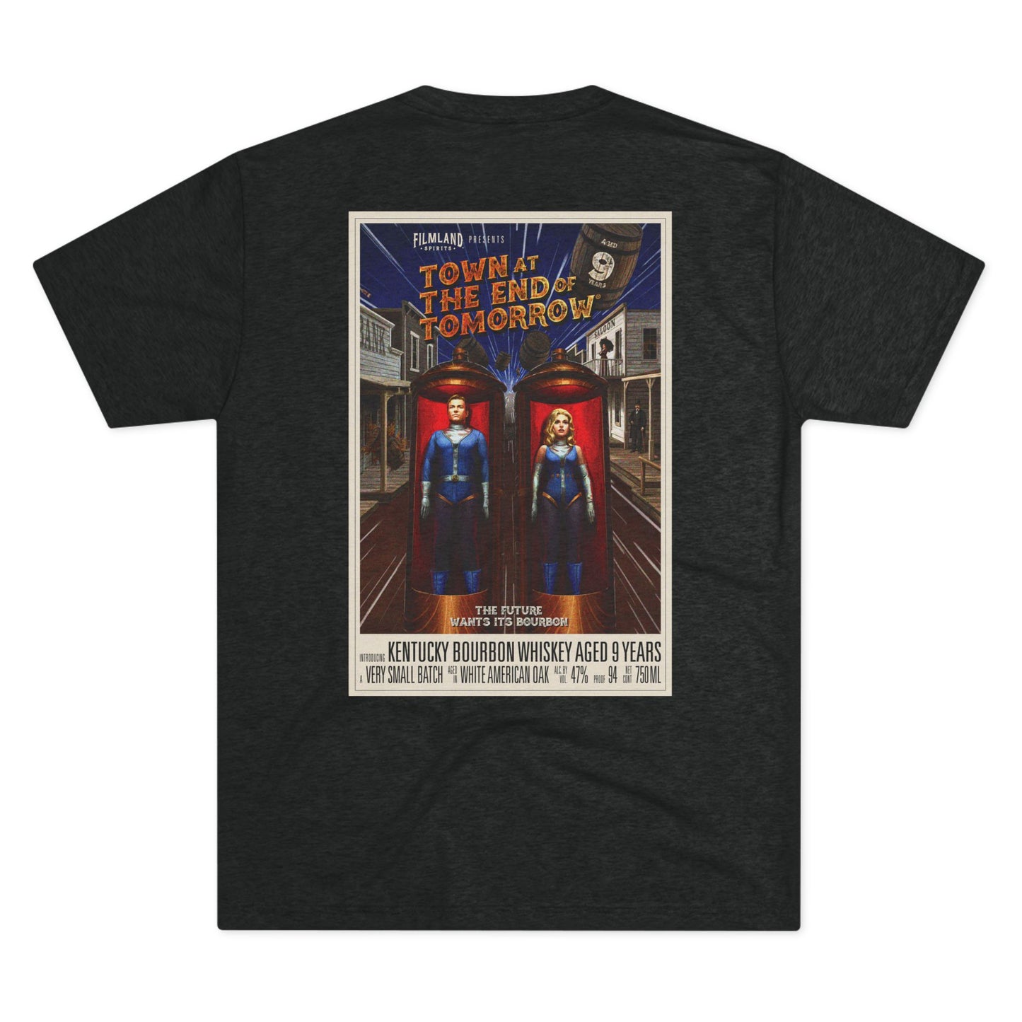 Filmland Town at the End of Tomorrow Unisex Tri-Blend Crew Tee