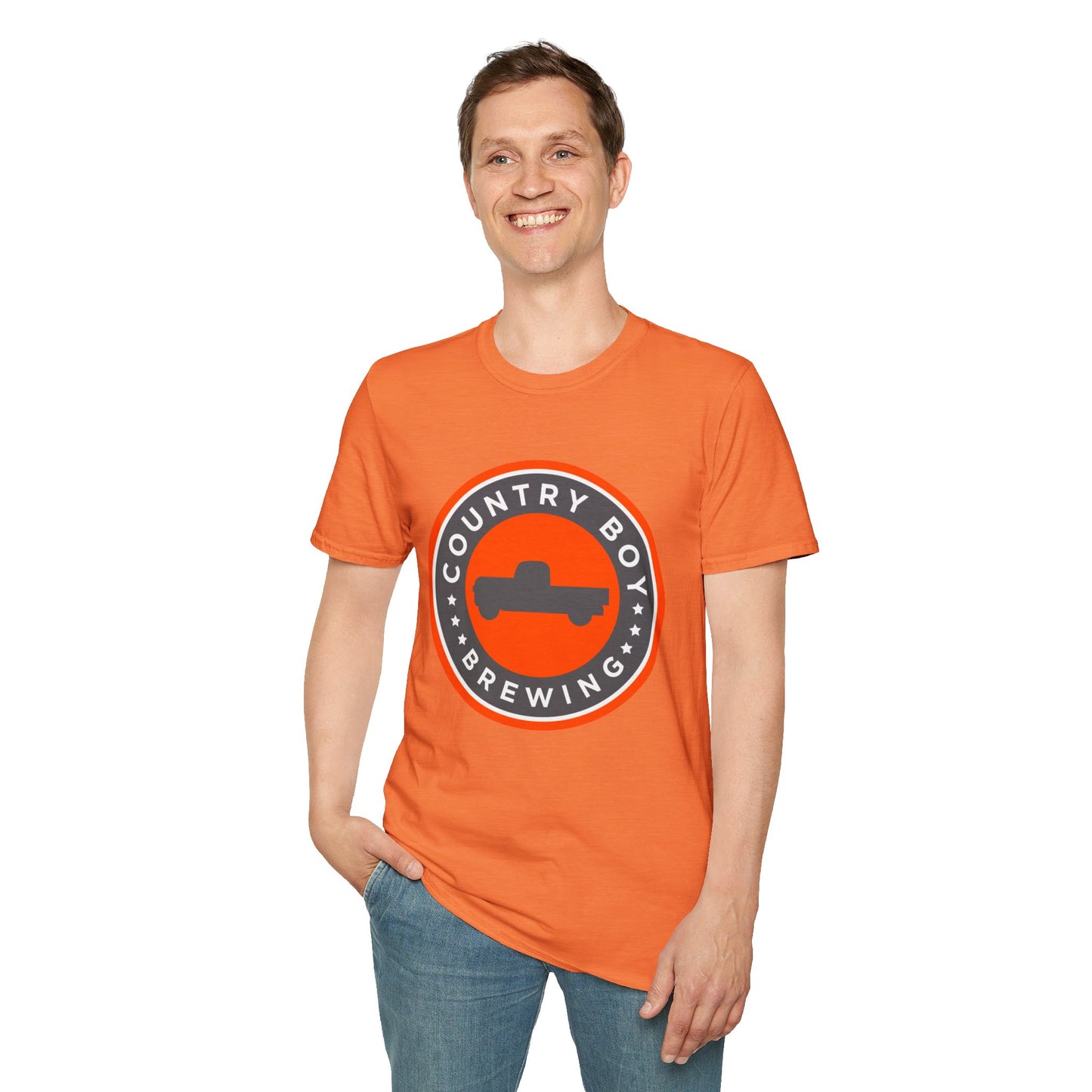 Country Boy Brewing Logo Unisex Softstyle T-Shirt