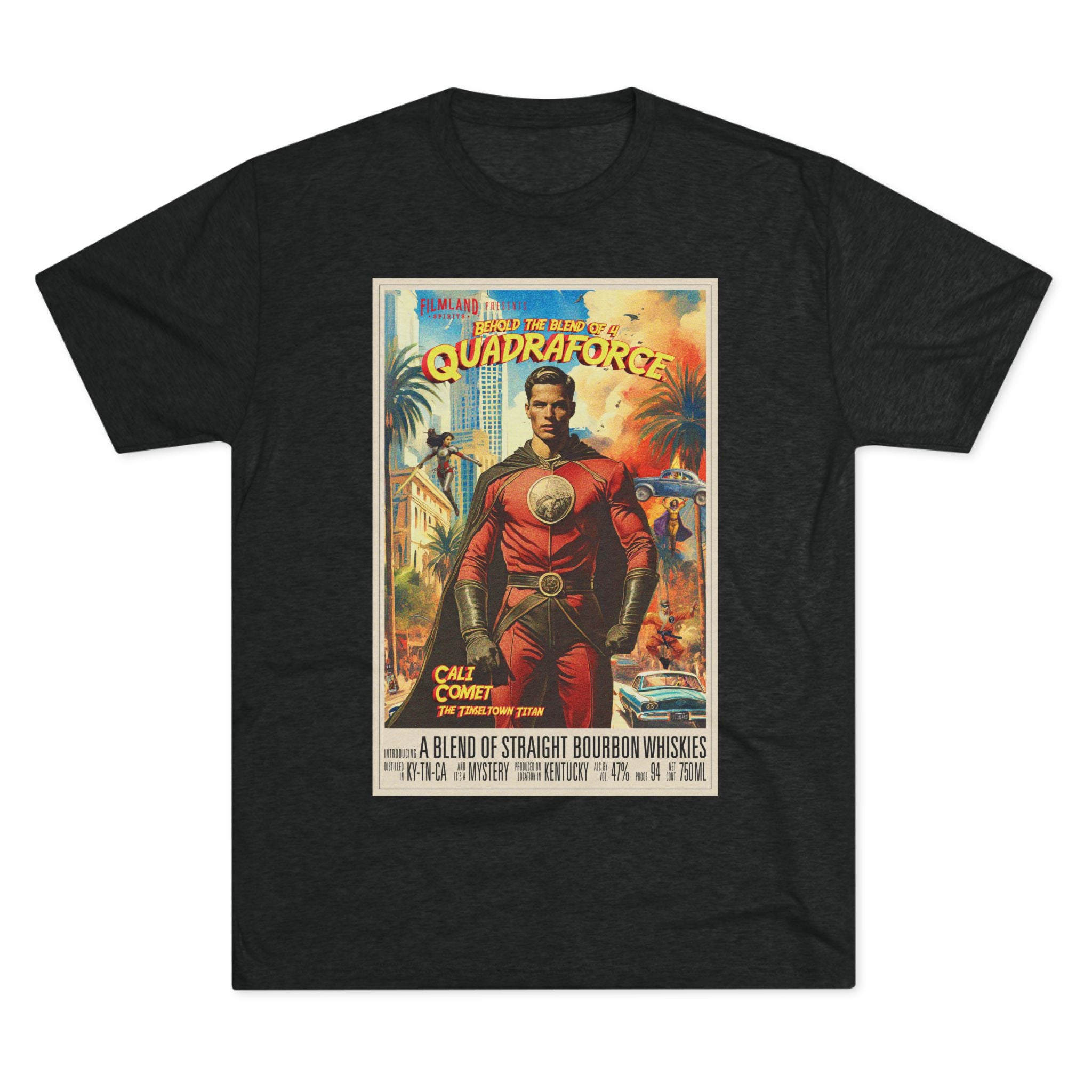 Filmland Quadraforce Unisex Tri-Blend Crew Tee-4