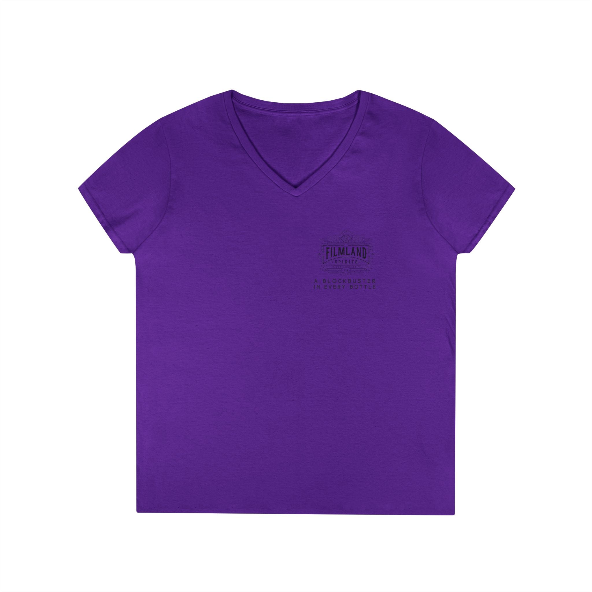 Filmland Ladies' V-Neck T-Shirt-8