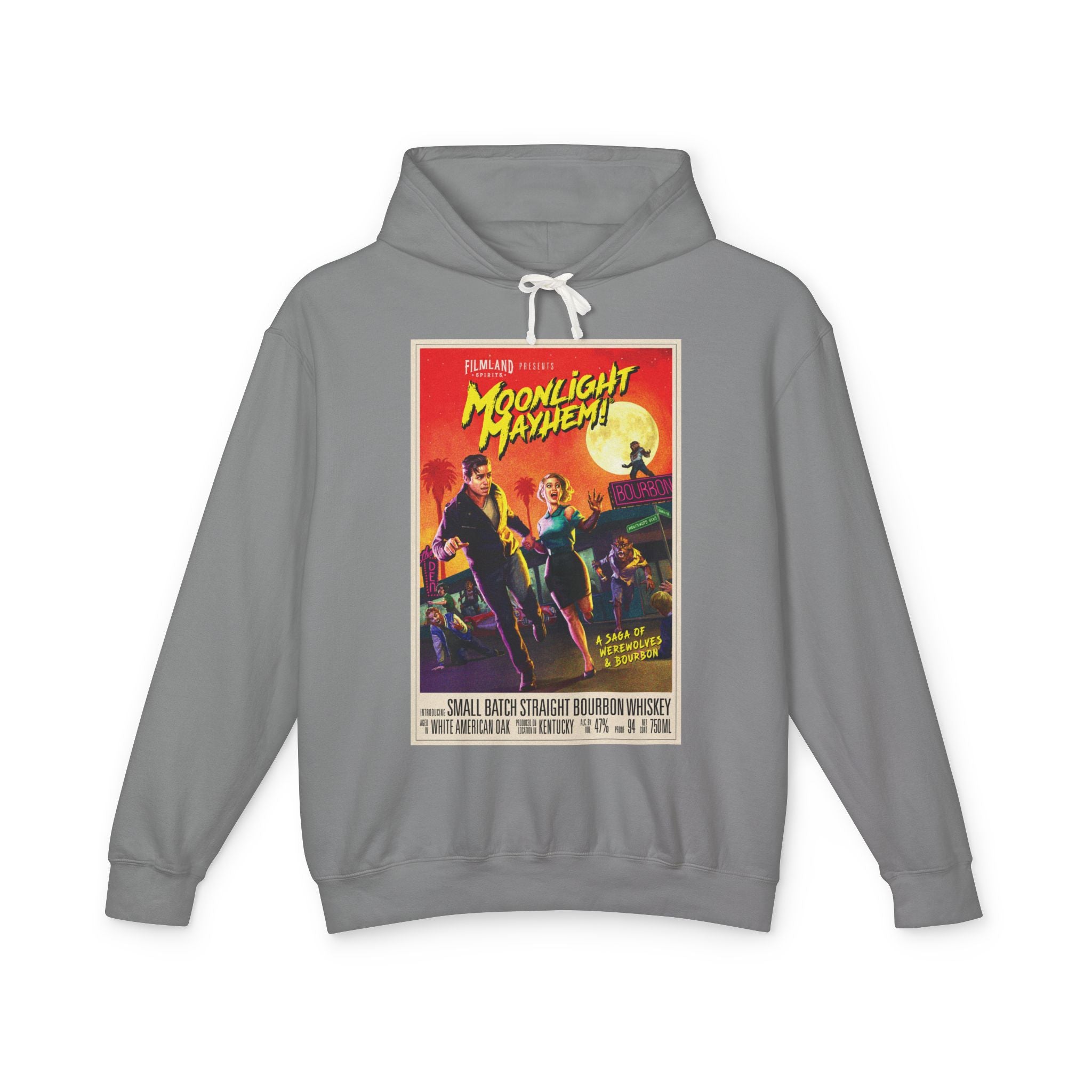 Filmland Moonlight Mayhem Unisex Lightweight Hooded Sweatshirt-10