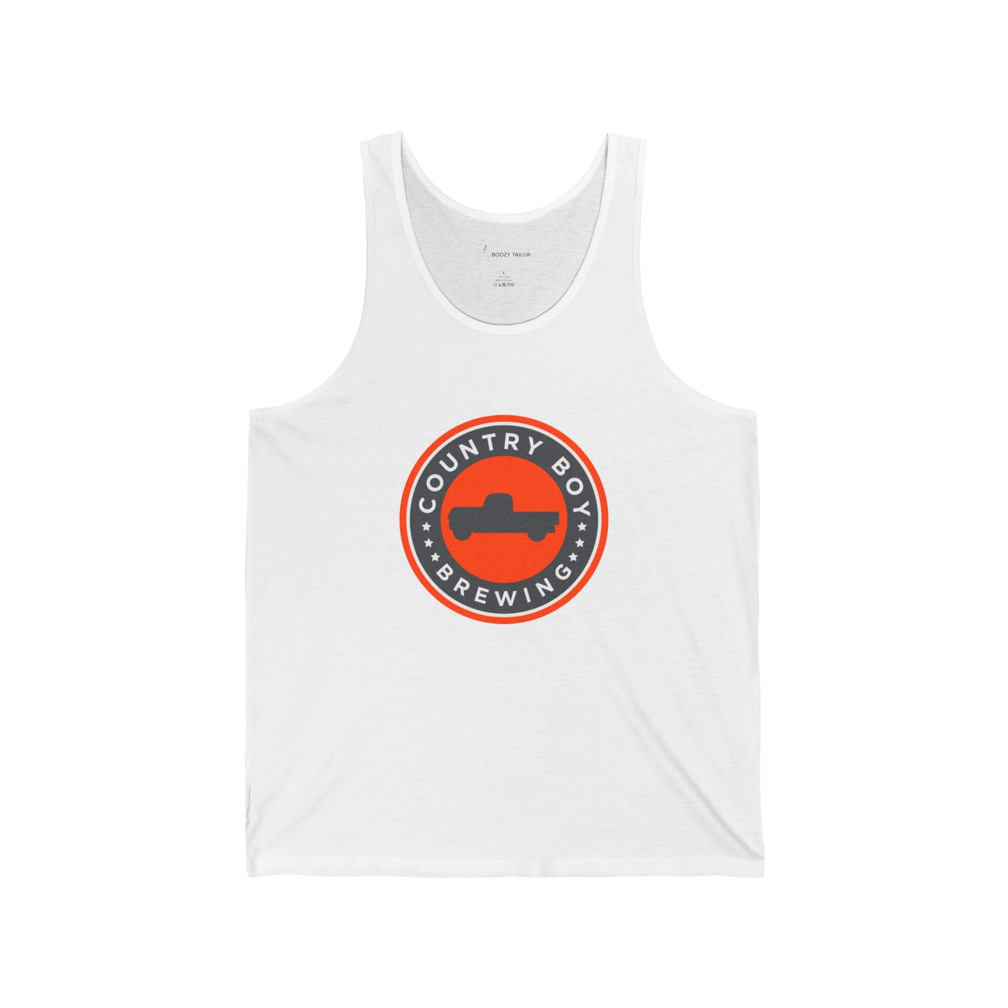 Country Boy Logo Unisex Jersey Tank-3