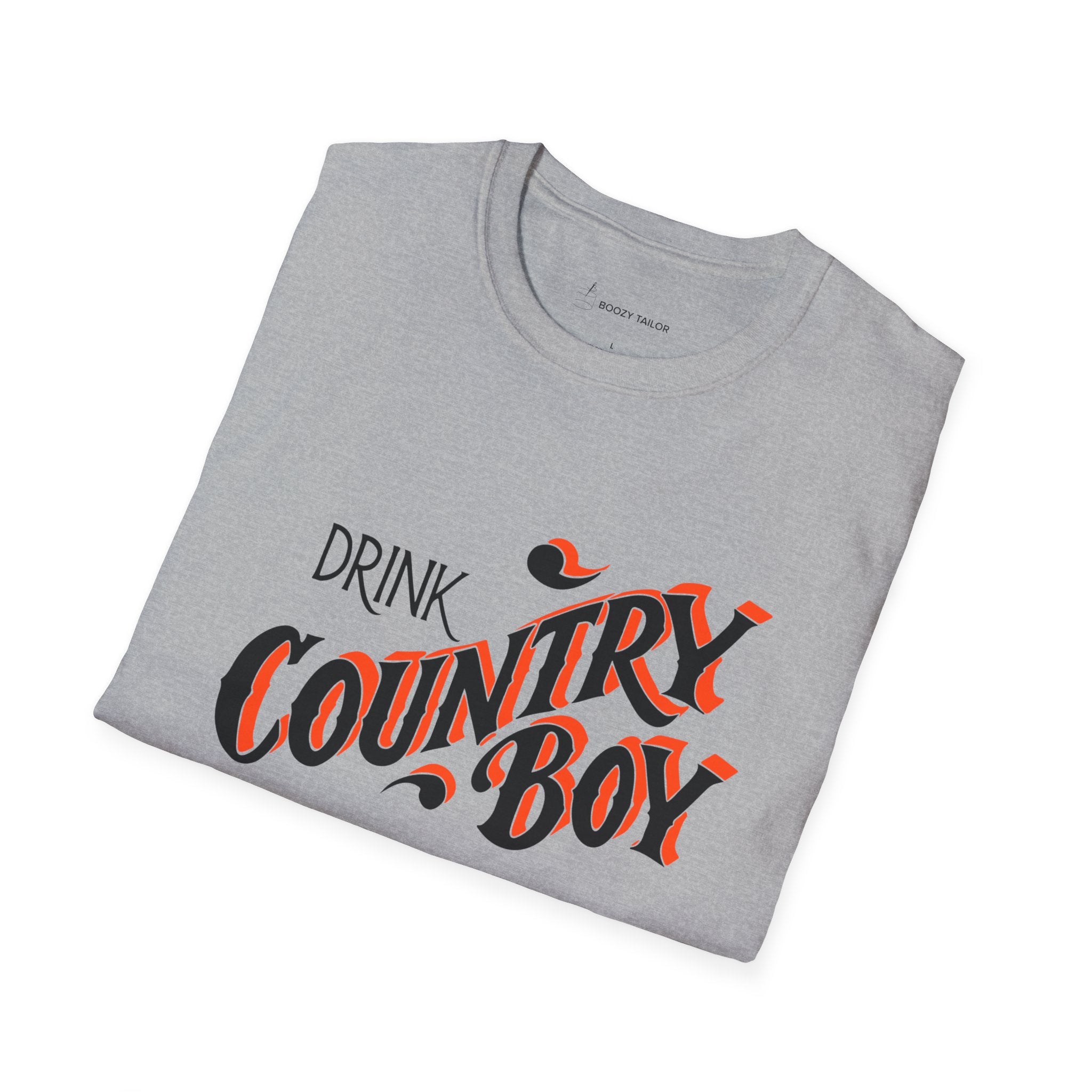 Drink Country Boy Beer Unisex Softstyle T-Shirt-9