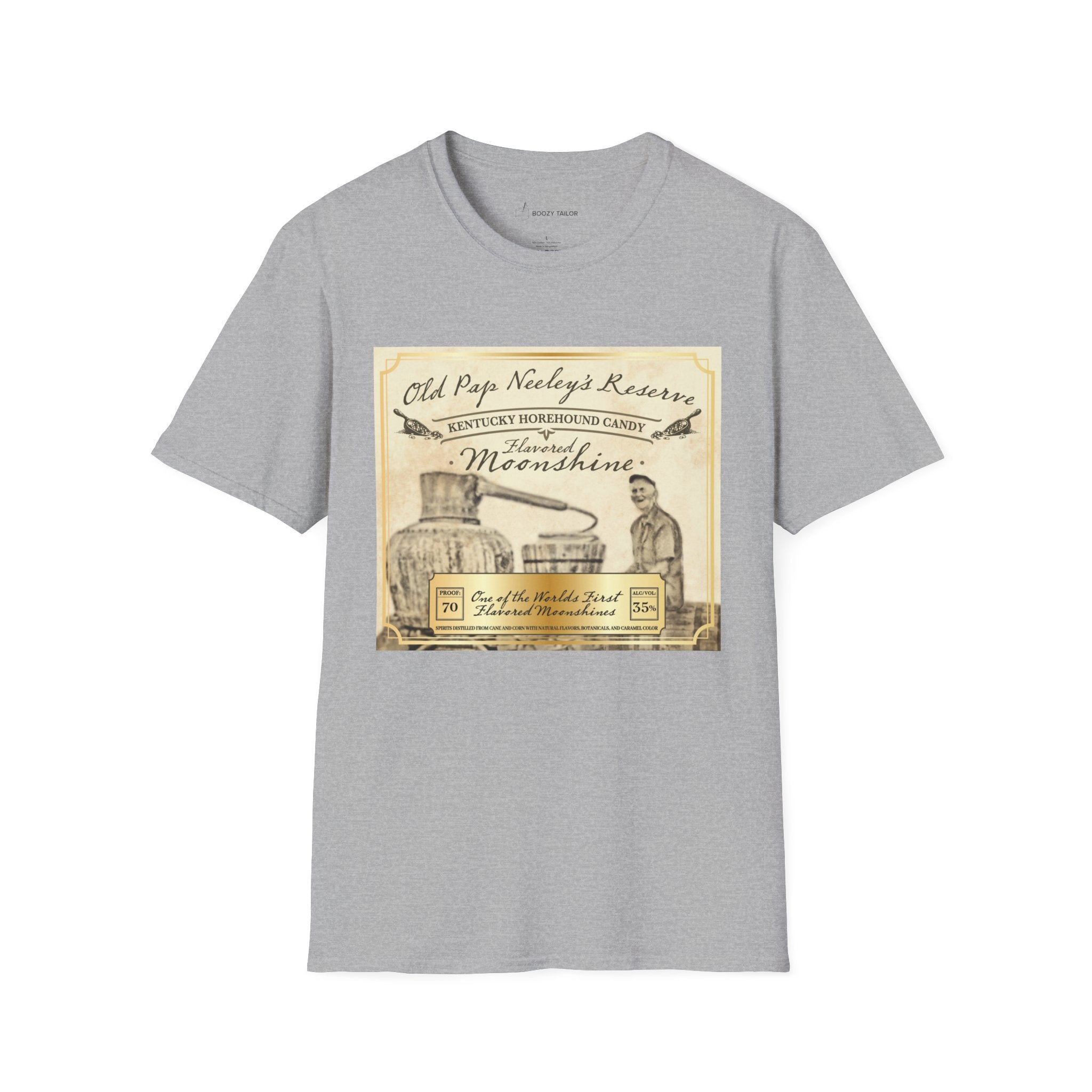 Old Pap Neeley's Reserve Moonshine Unisex Softstyle T-Shirt-5