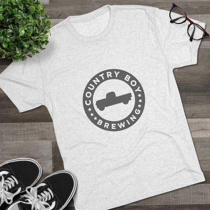 Country Boy Beer Logo Unisex Tri-Blend Crew Tee